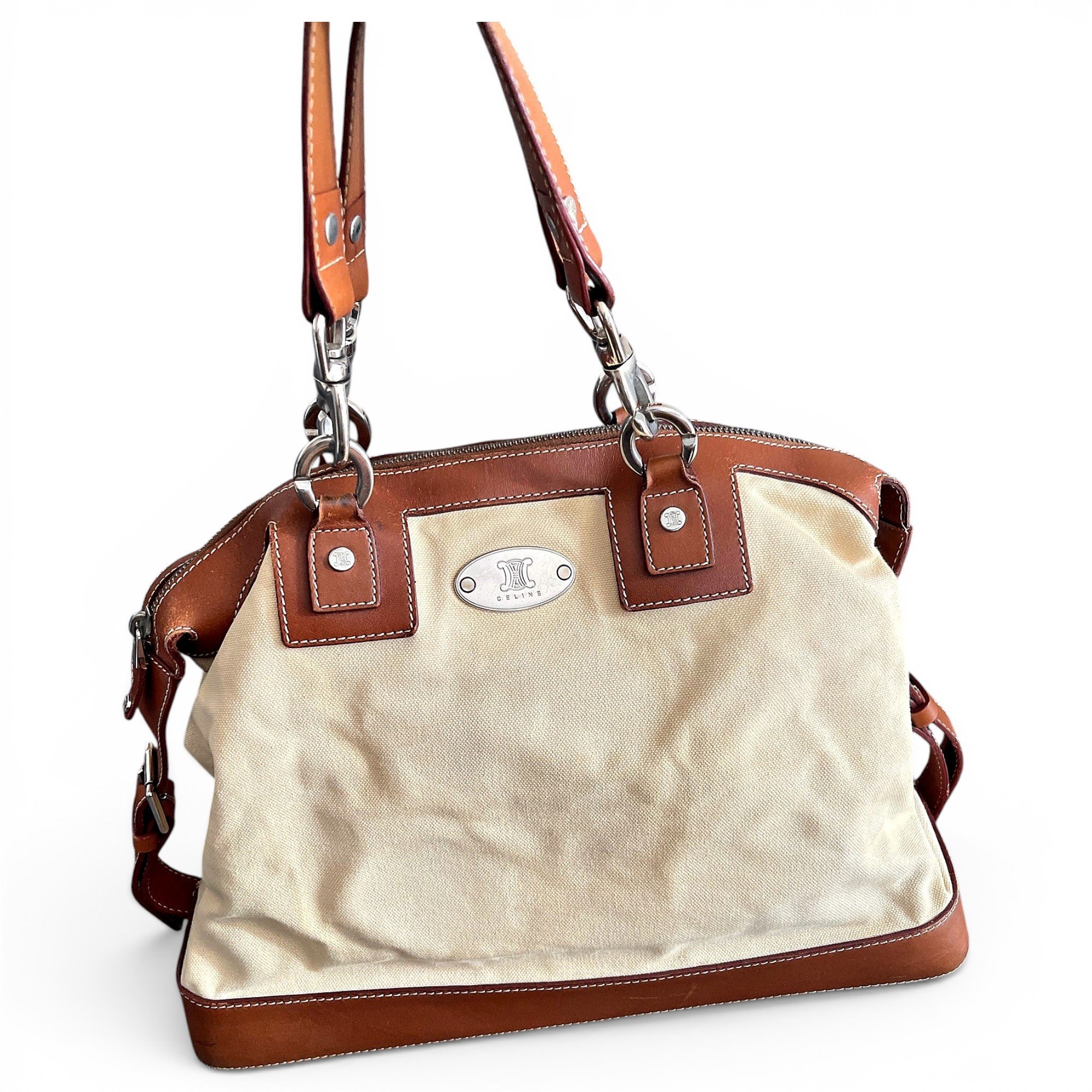 Patent leather handbag