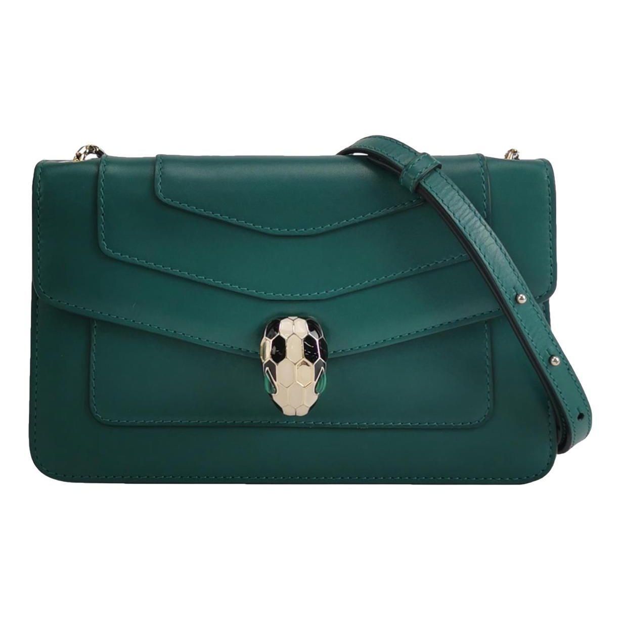 Serpenti leather handbag