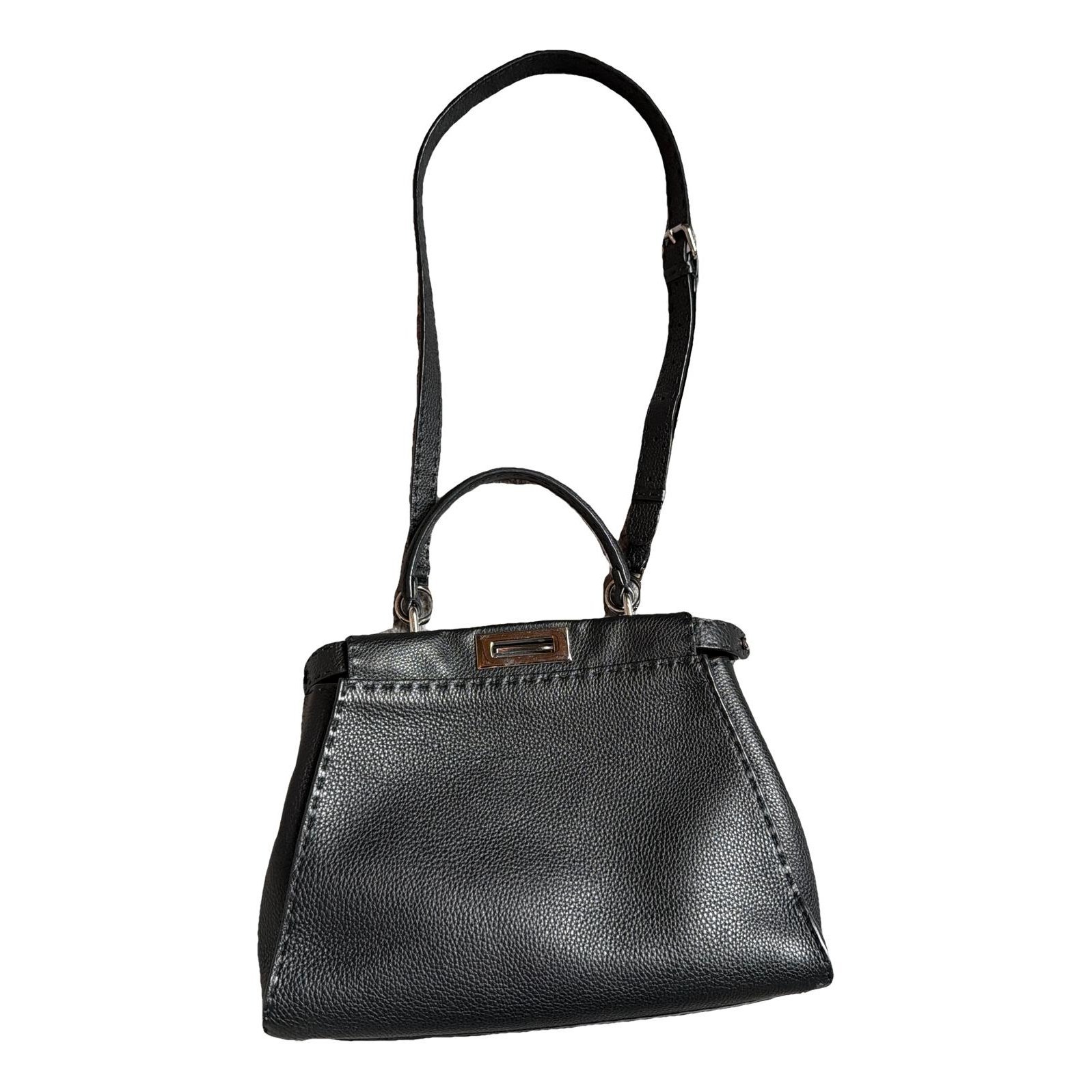 Peekaboo leather handbag