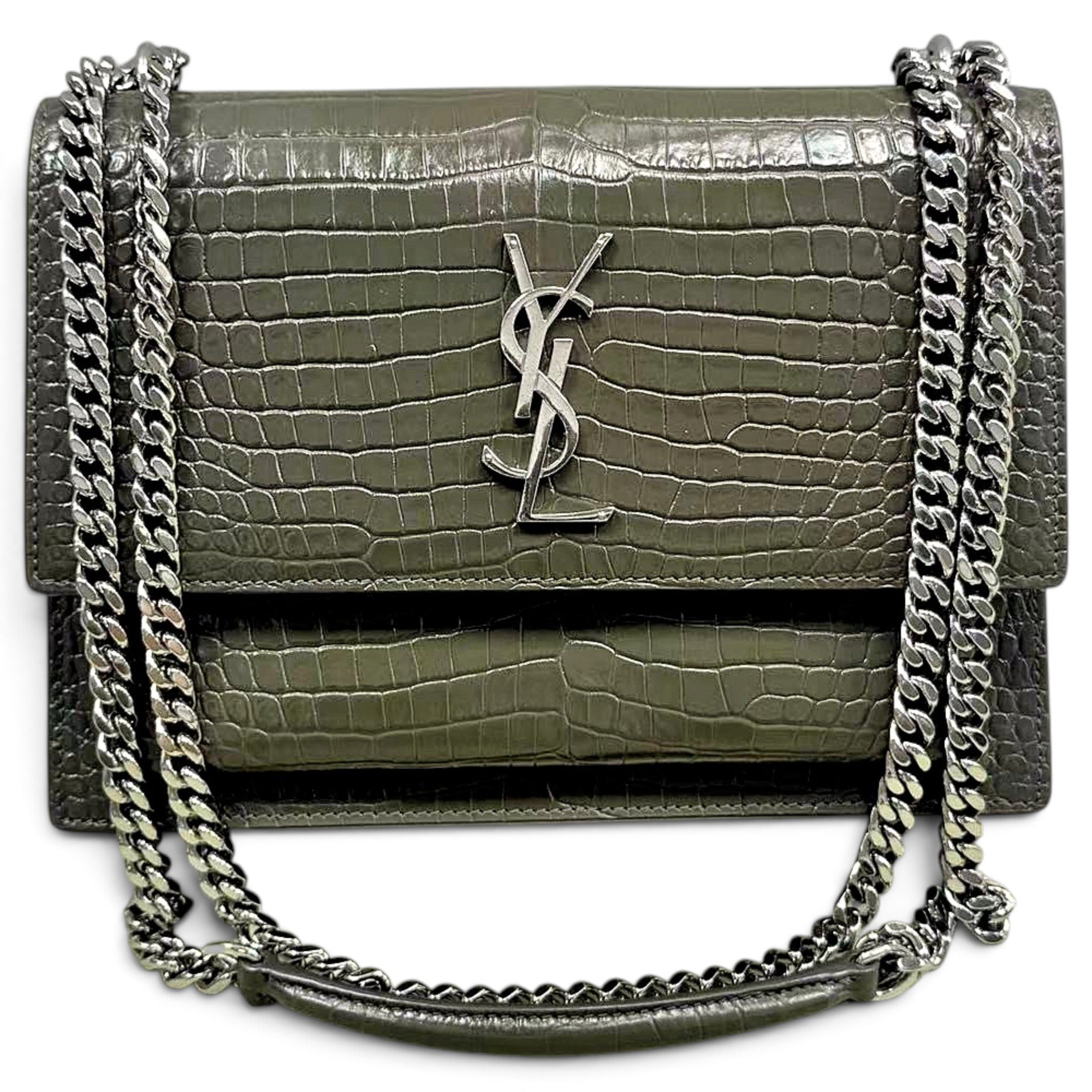 Sunset leather crossbody bag