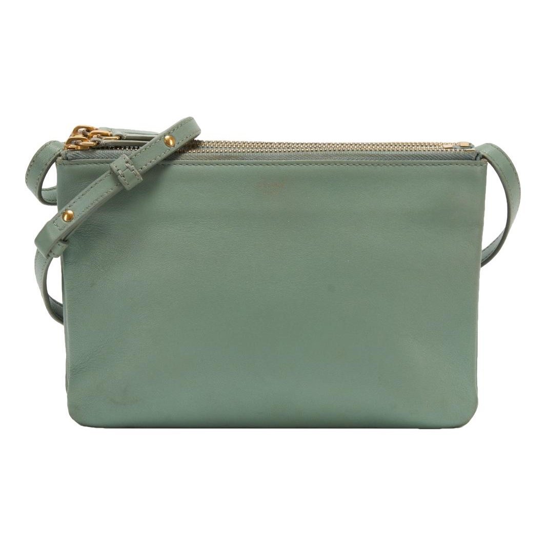 Trio leather crossbody bag