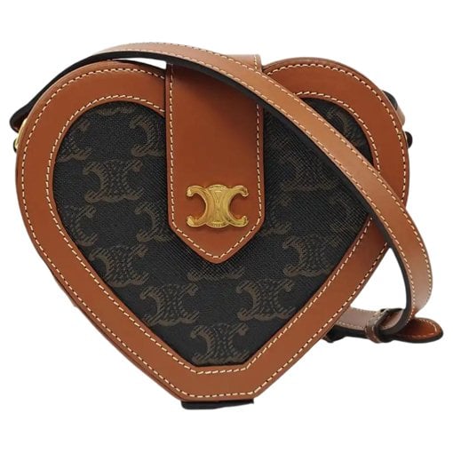 Triomphe leather crossbody bag