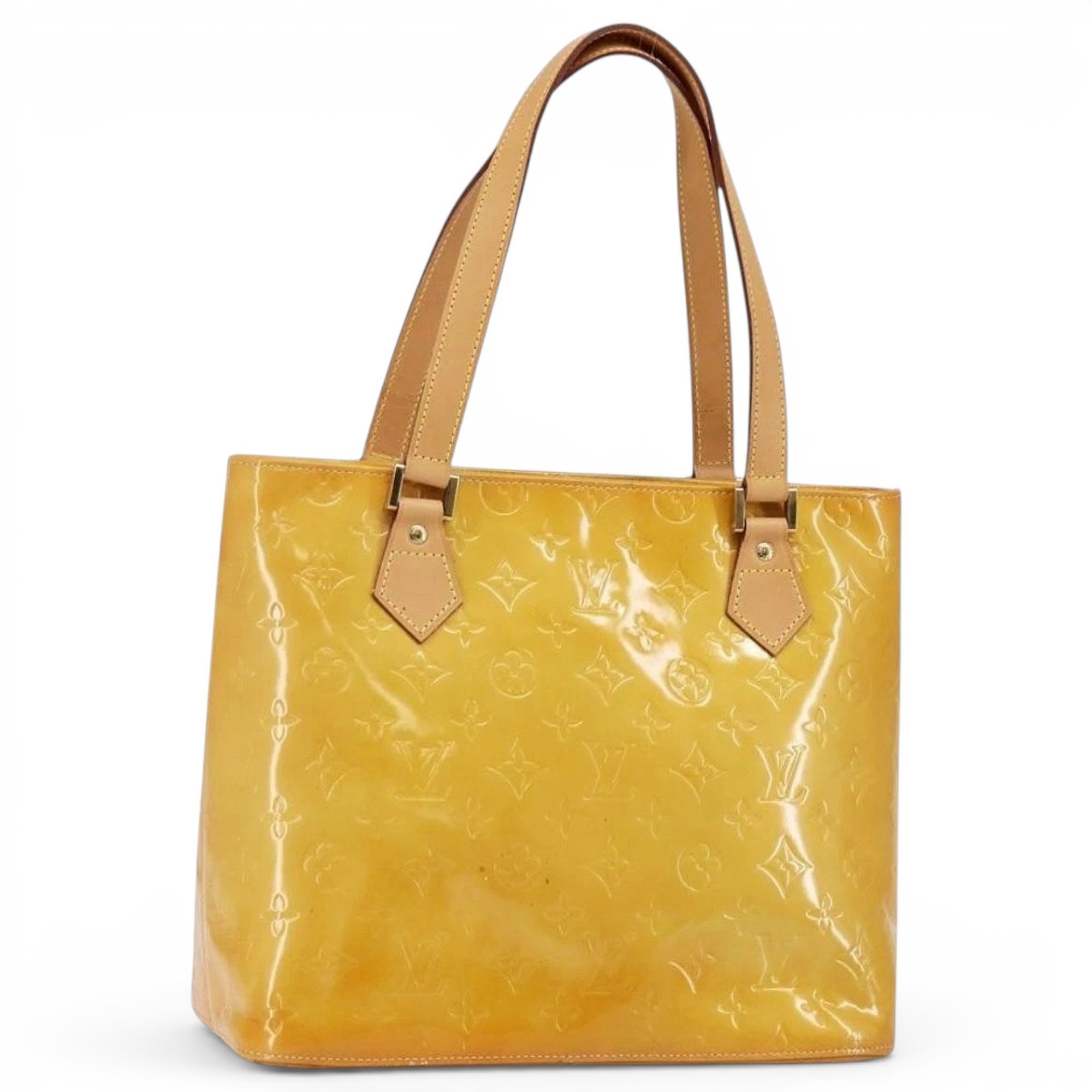 Patent leather handbag