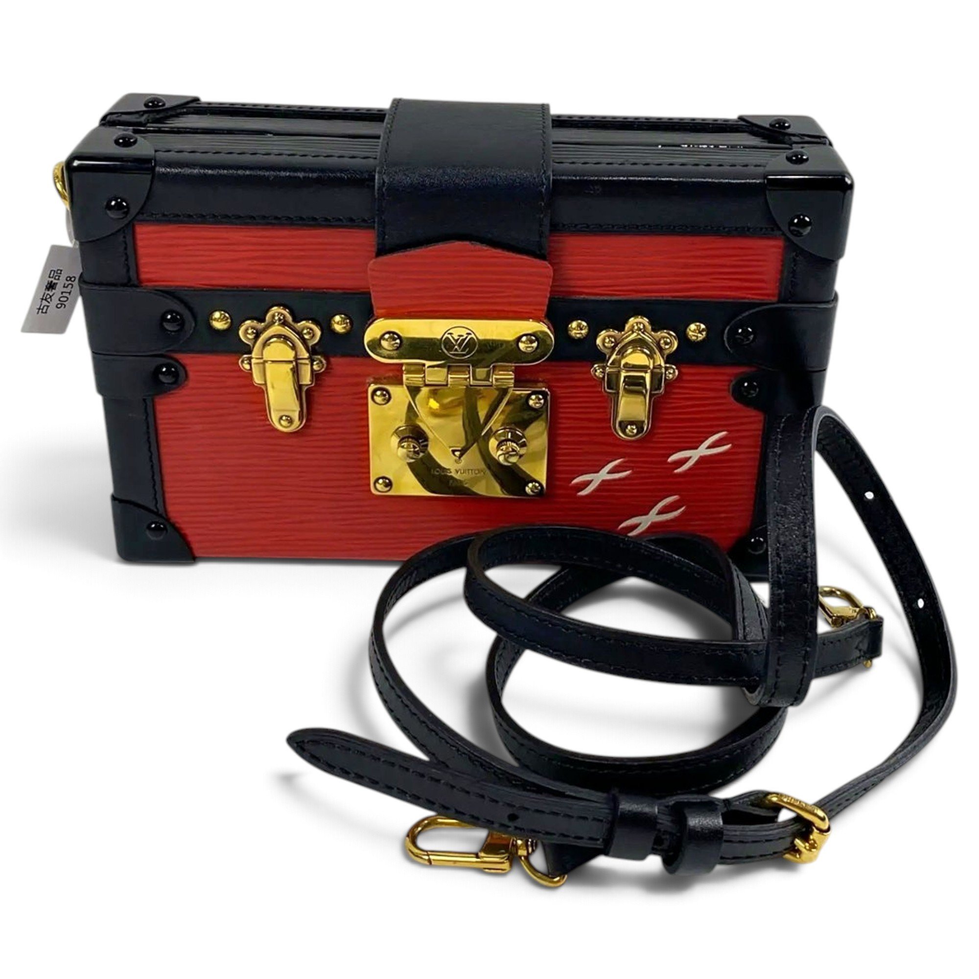 Petite Malle leather crossbody bag