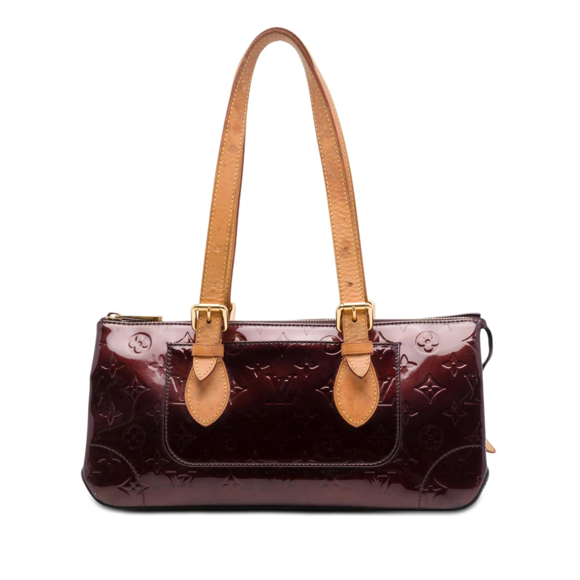 Rosewood leather handbag