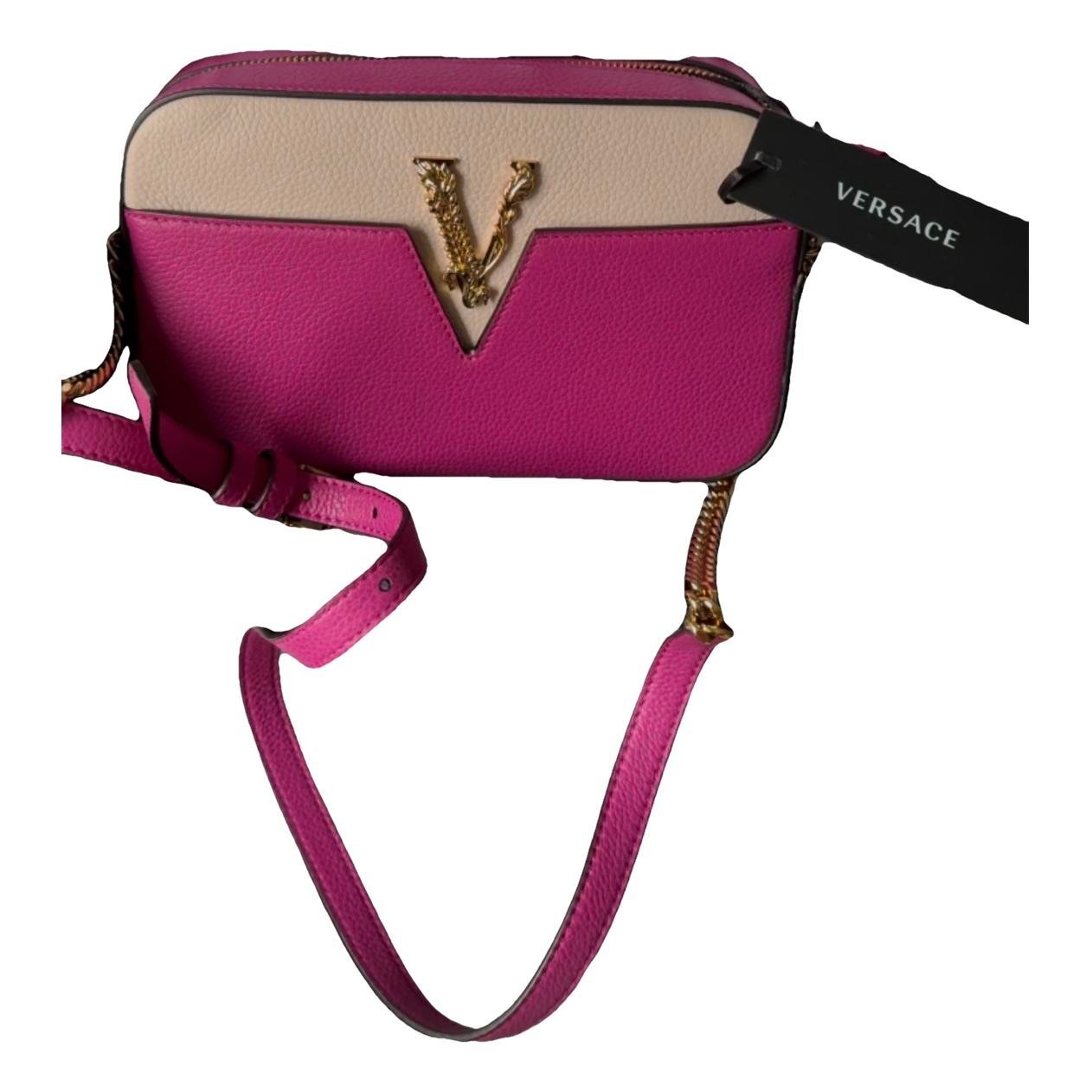 Versace Virtus leather crossbody bag