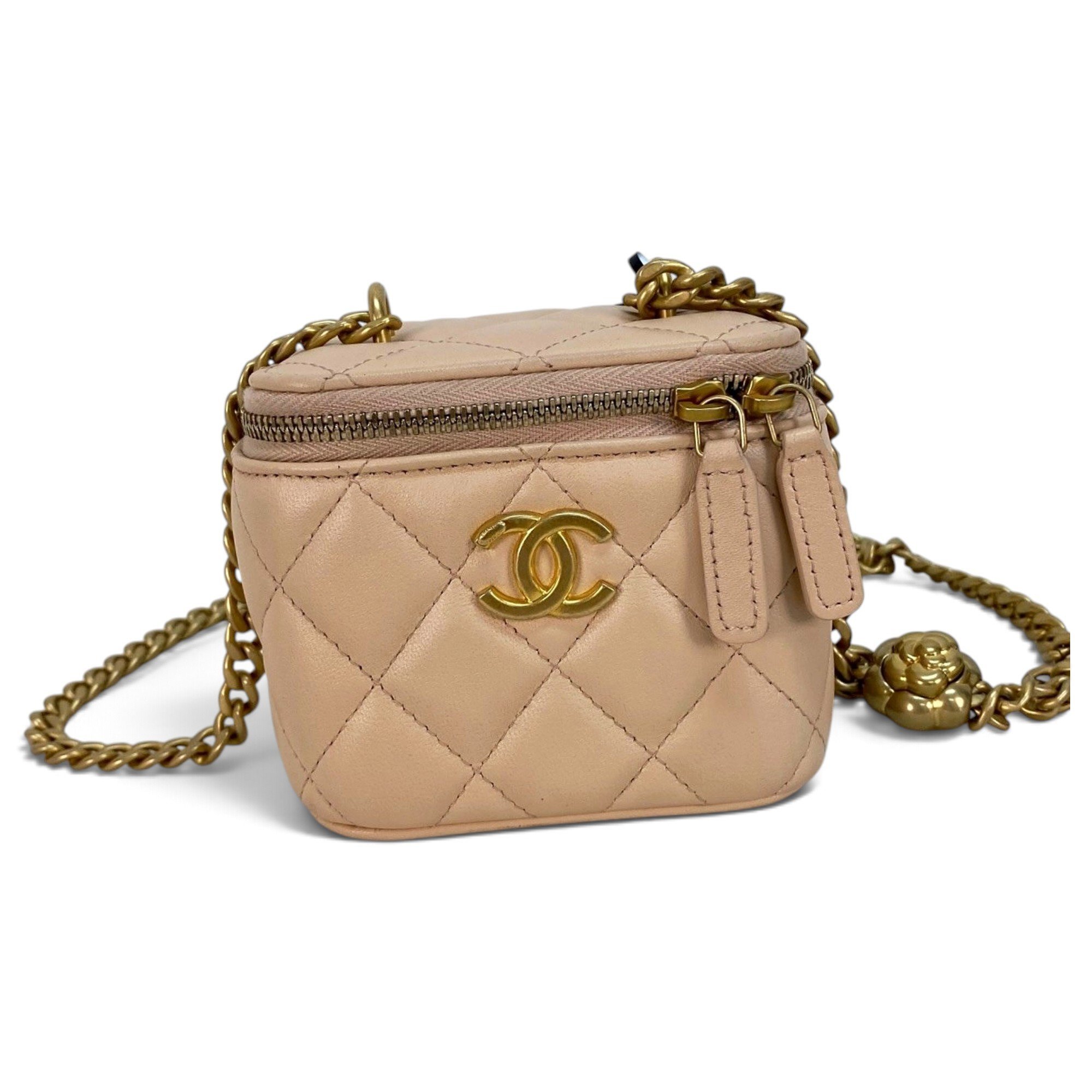 Trendy CC Vanity leather handbag