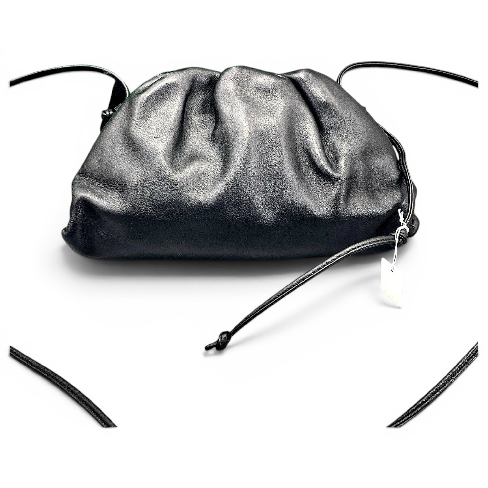 Pouch leather handbag