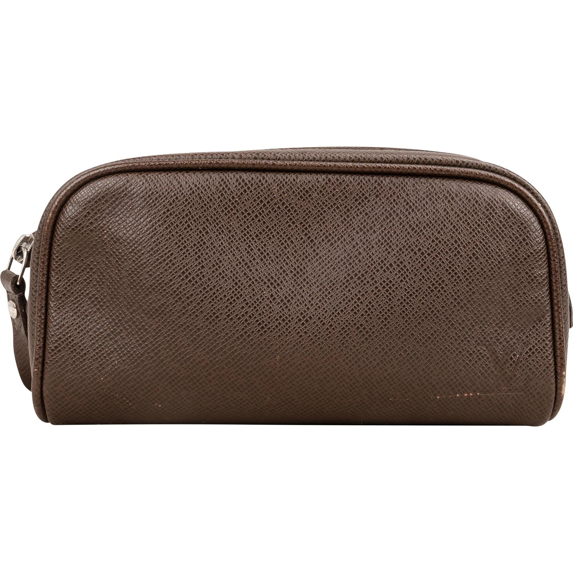 Leather vanity case