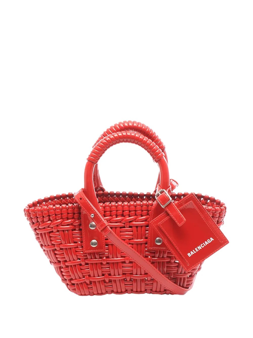 Balenciaga 2018-2026 Faux Leather Bistro Panier XXS satchel