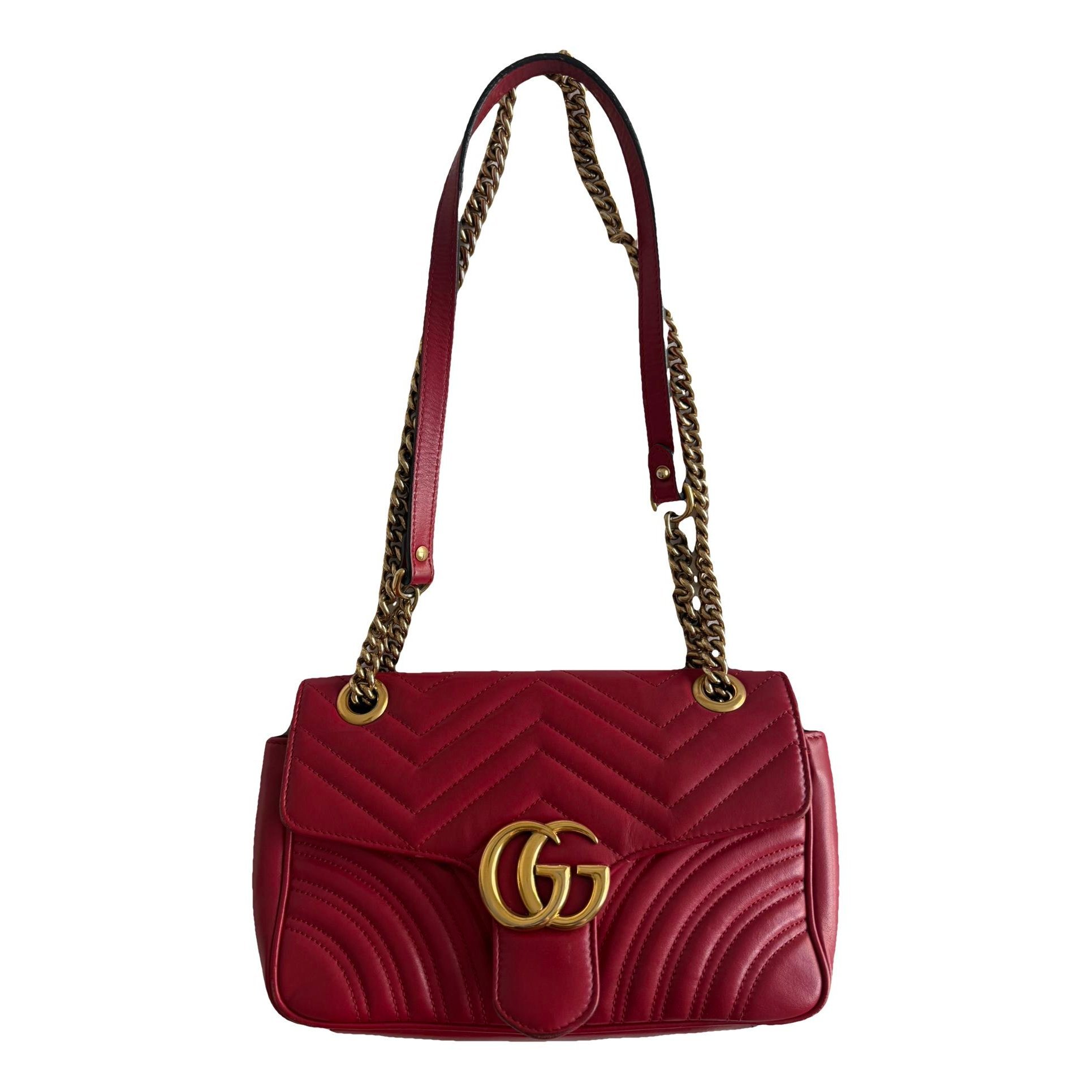 GG Marmont Flap leather handbag
