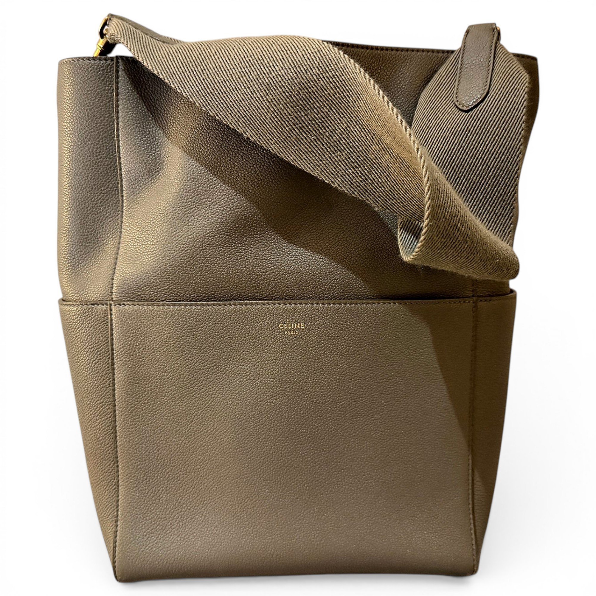 Seau Sangle leather tote