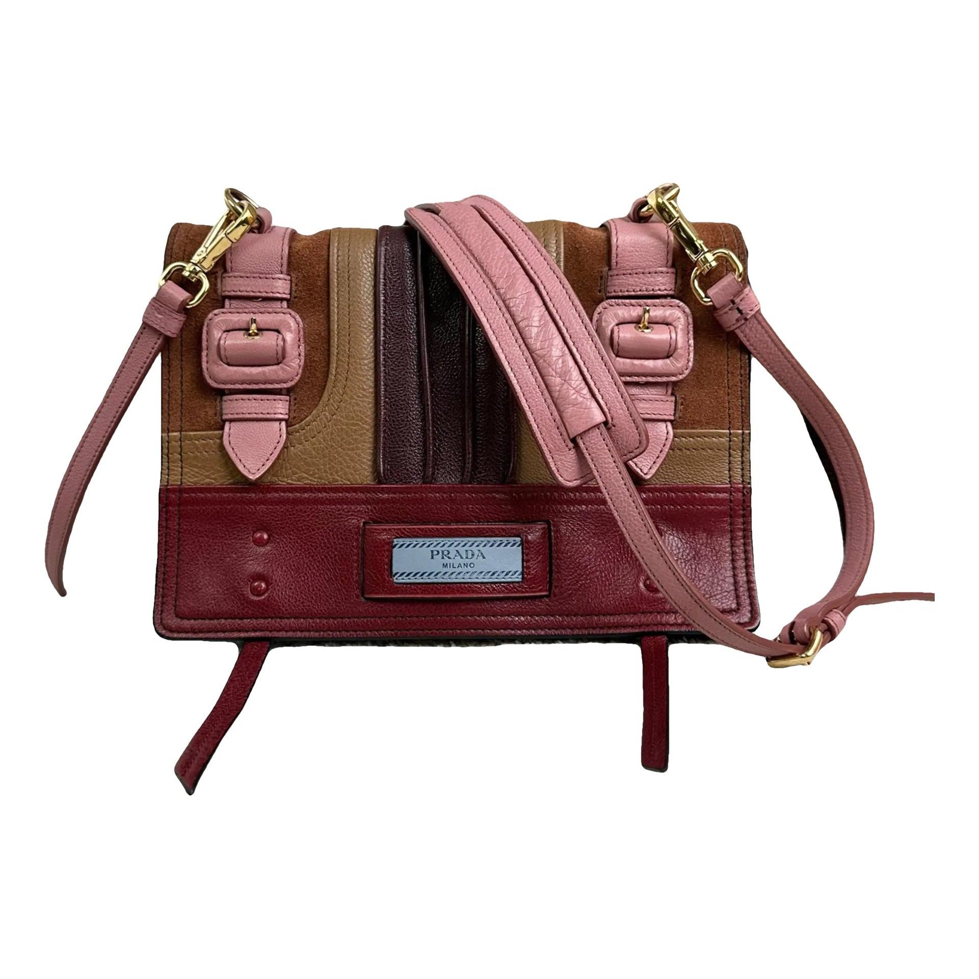Etiquette leather crossbody bag