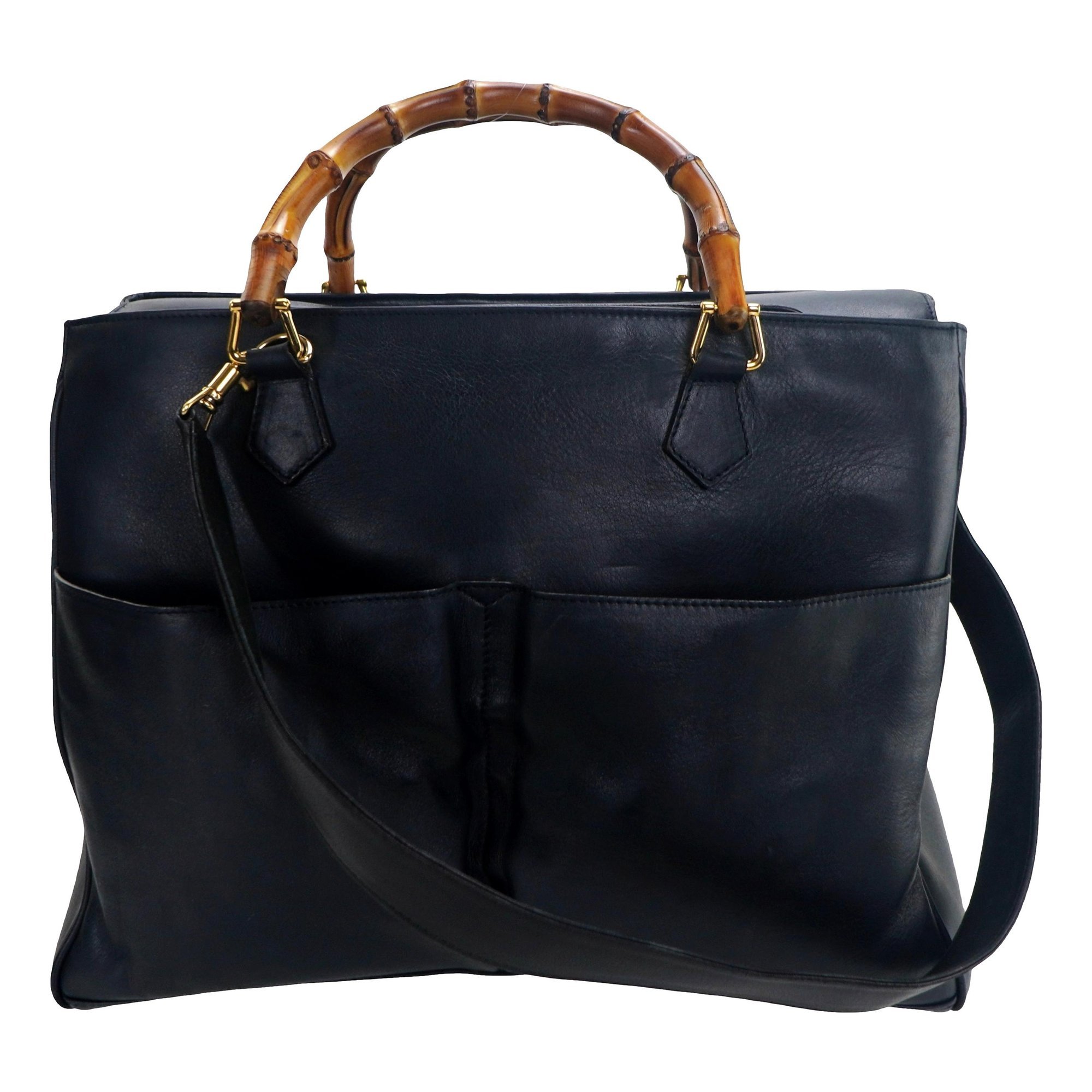 Diana Bamboo leather handbag