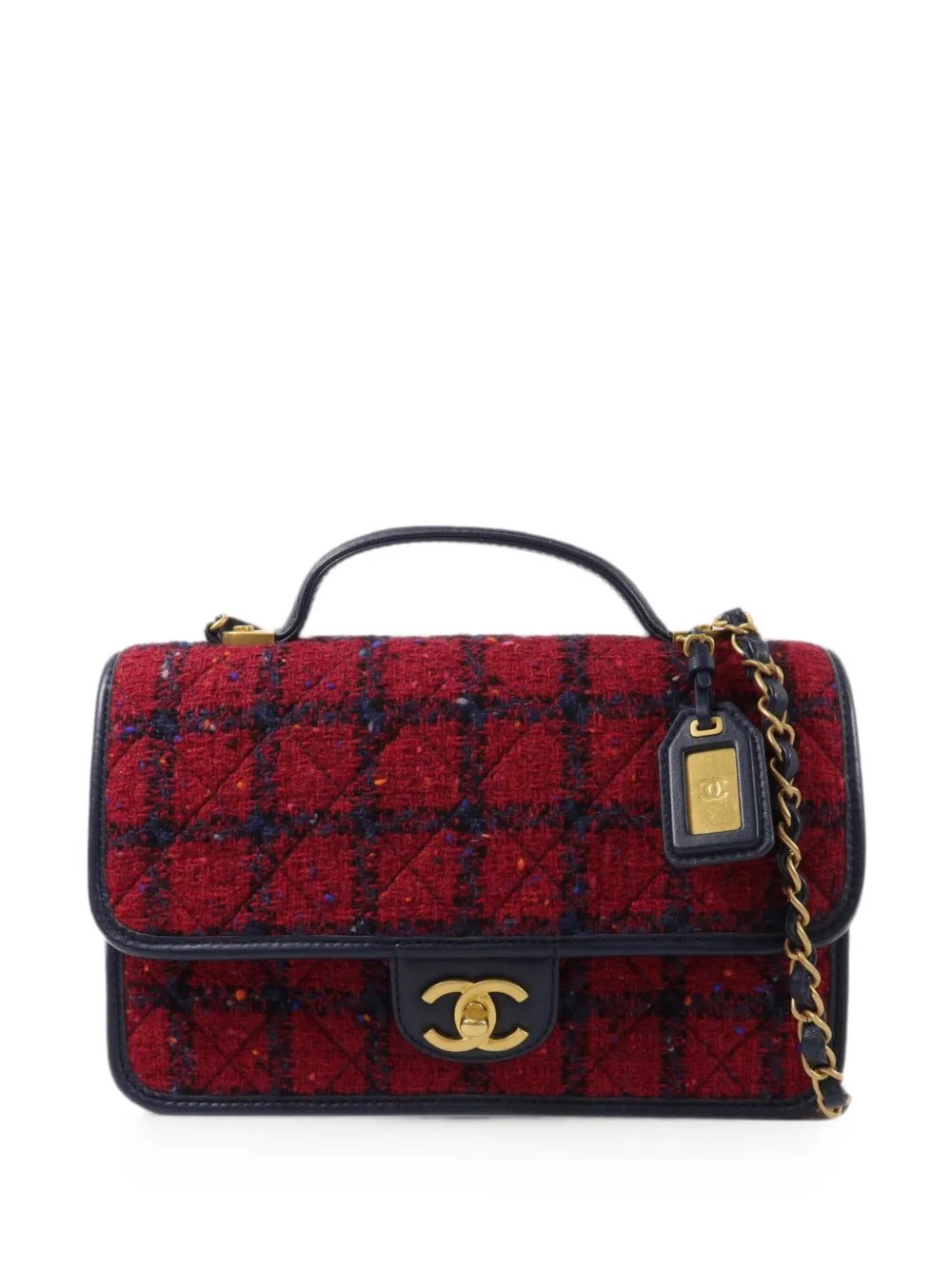 CC turn-lock shoulder bag