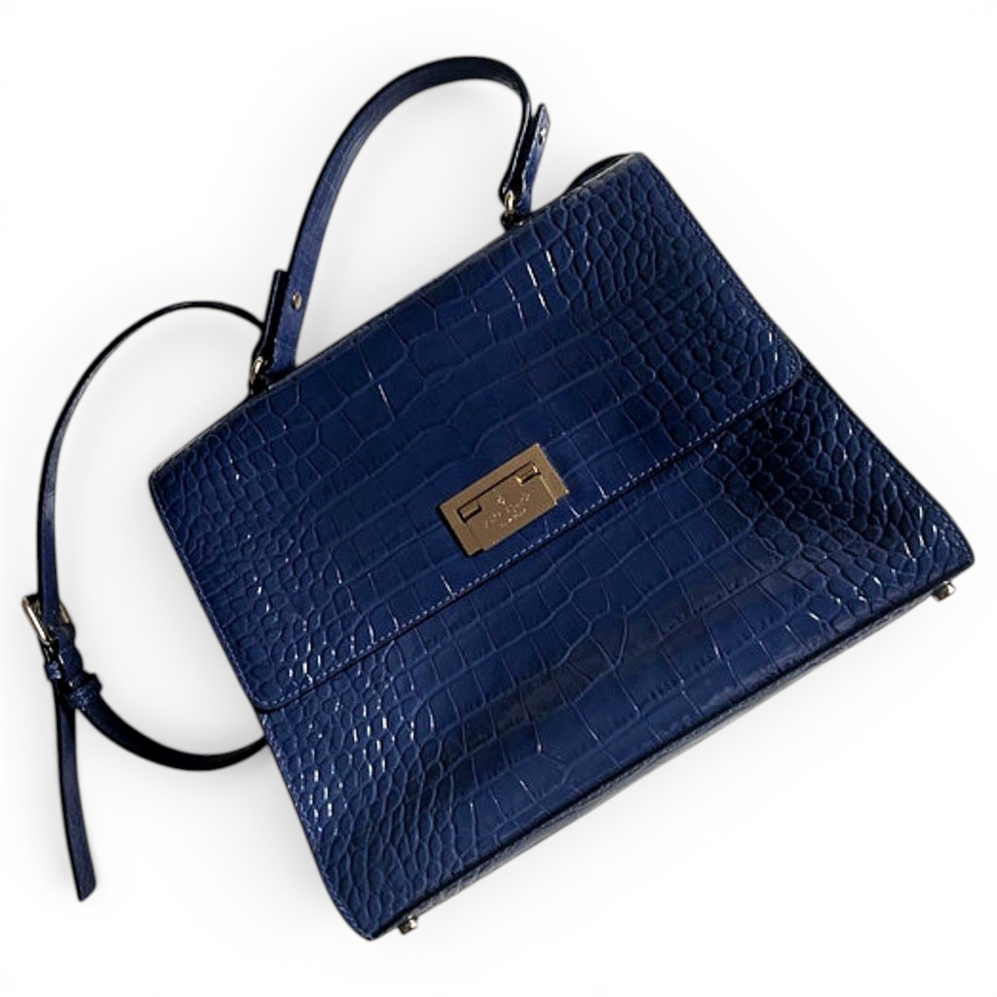 Patent leather handbag