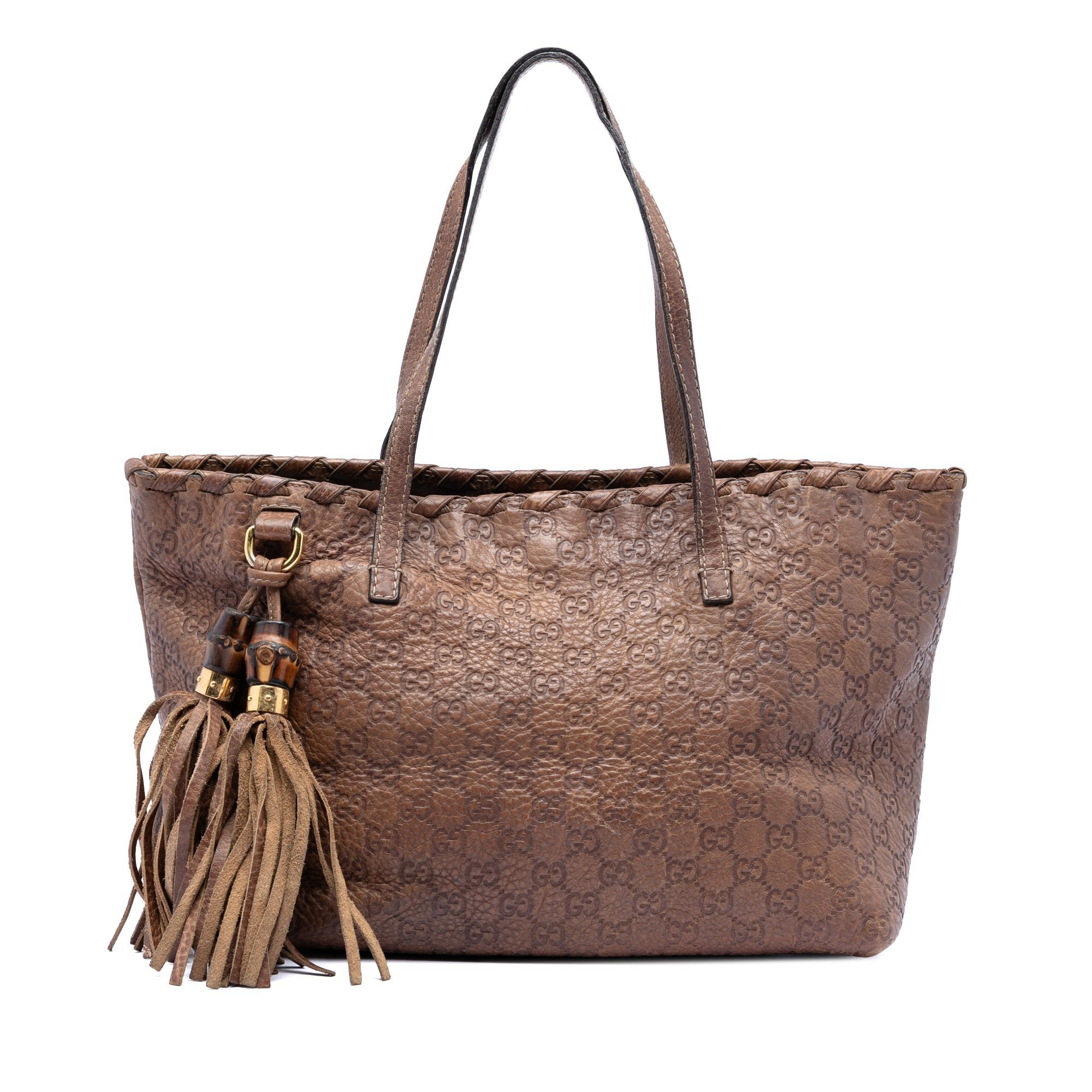 Leather tote