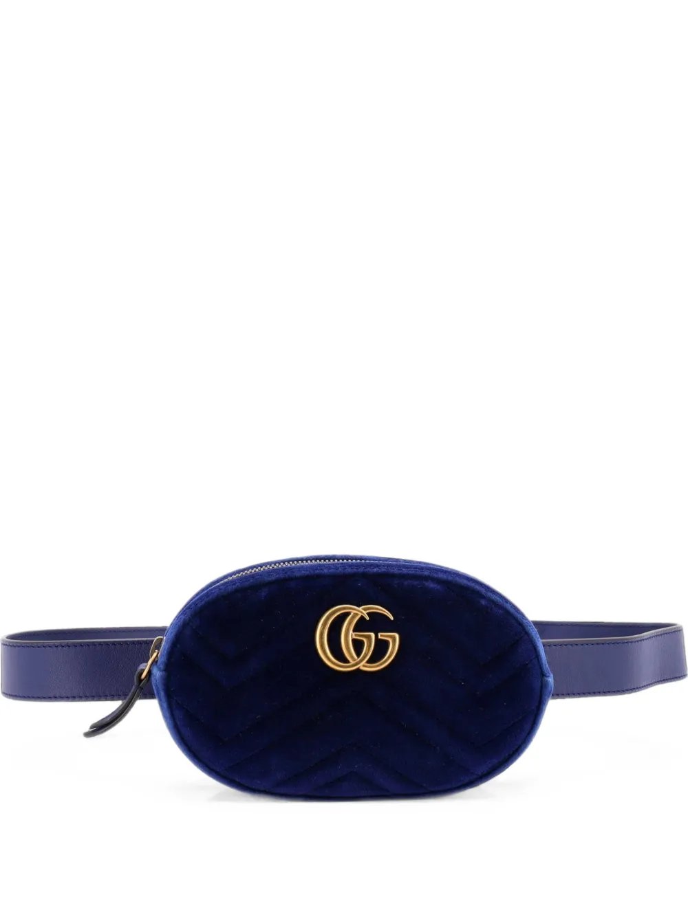 GG Marmont Matelasse Velvet belt bag
