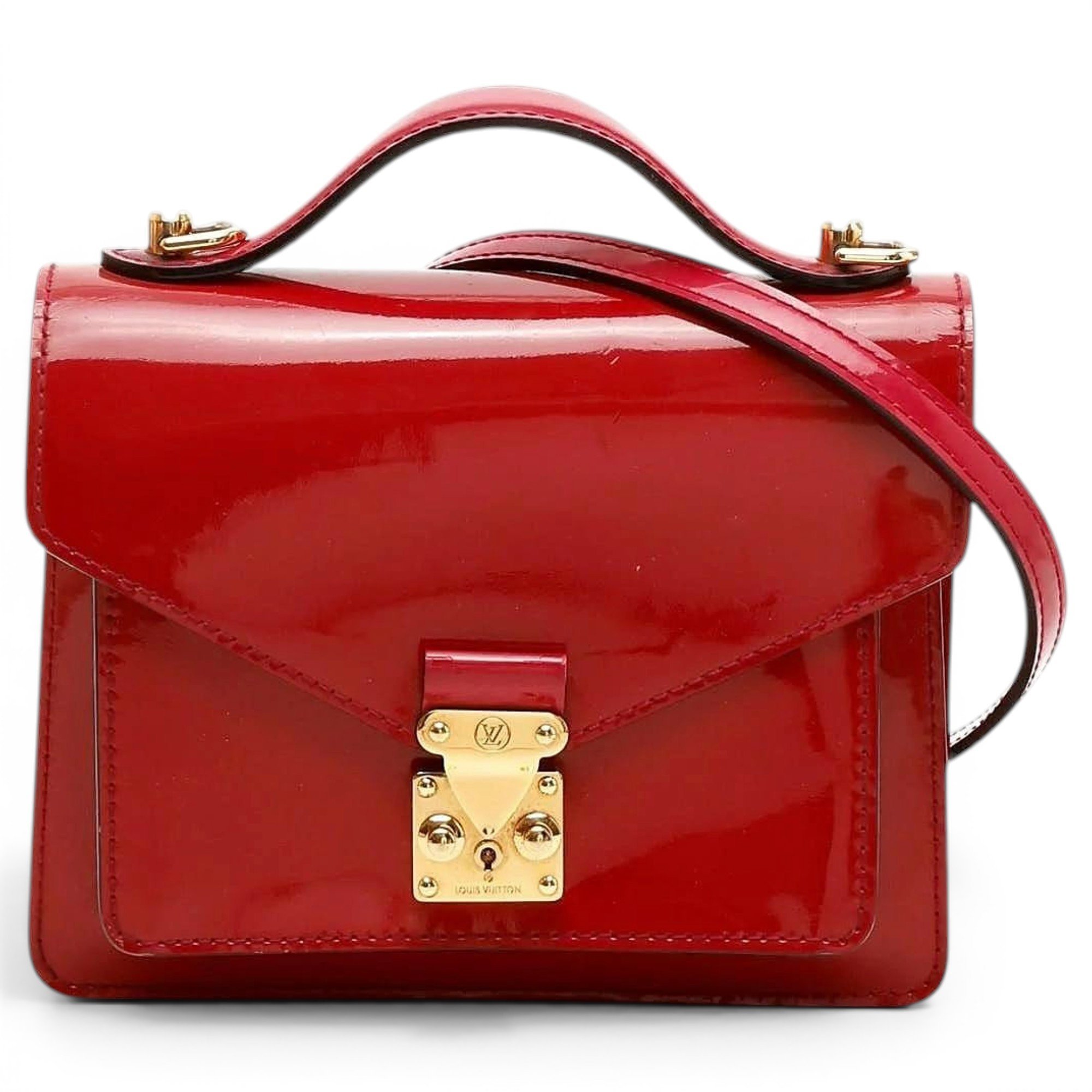 Monceau patent leather crossbody bag