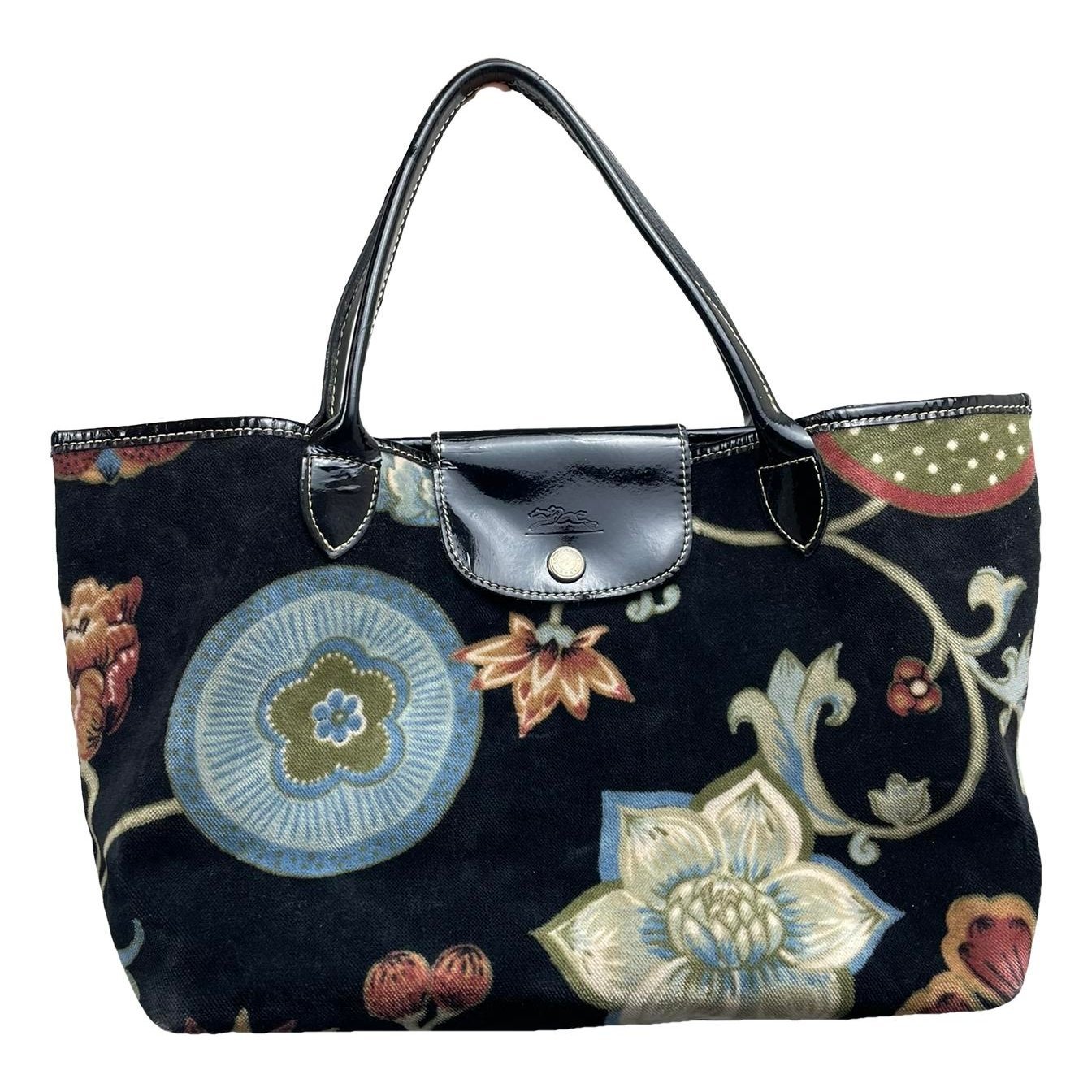 Pliage velvet tote