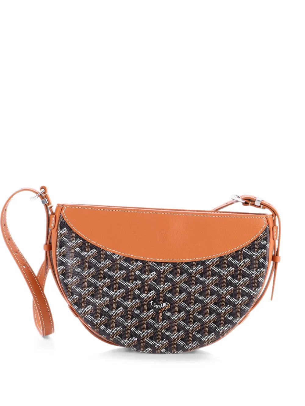 Hirondelle Coated Canvas and Leather shoulder bag