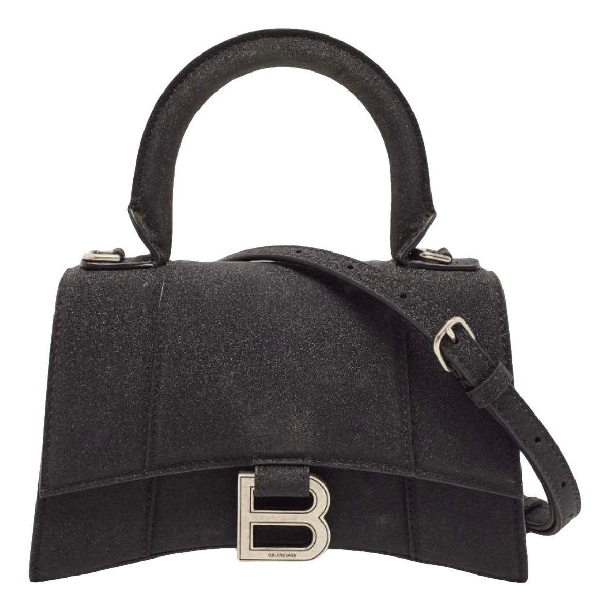 Hourglass leather crossbody bag