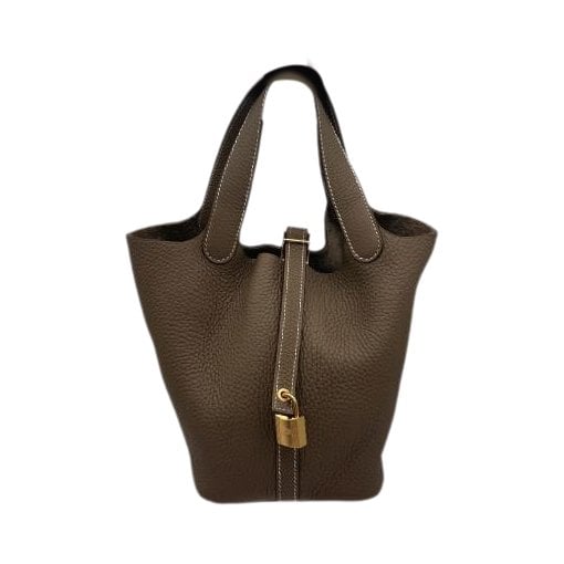Picotin leather tote