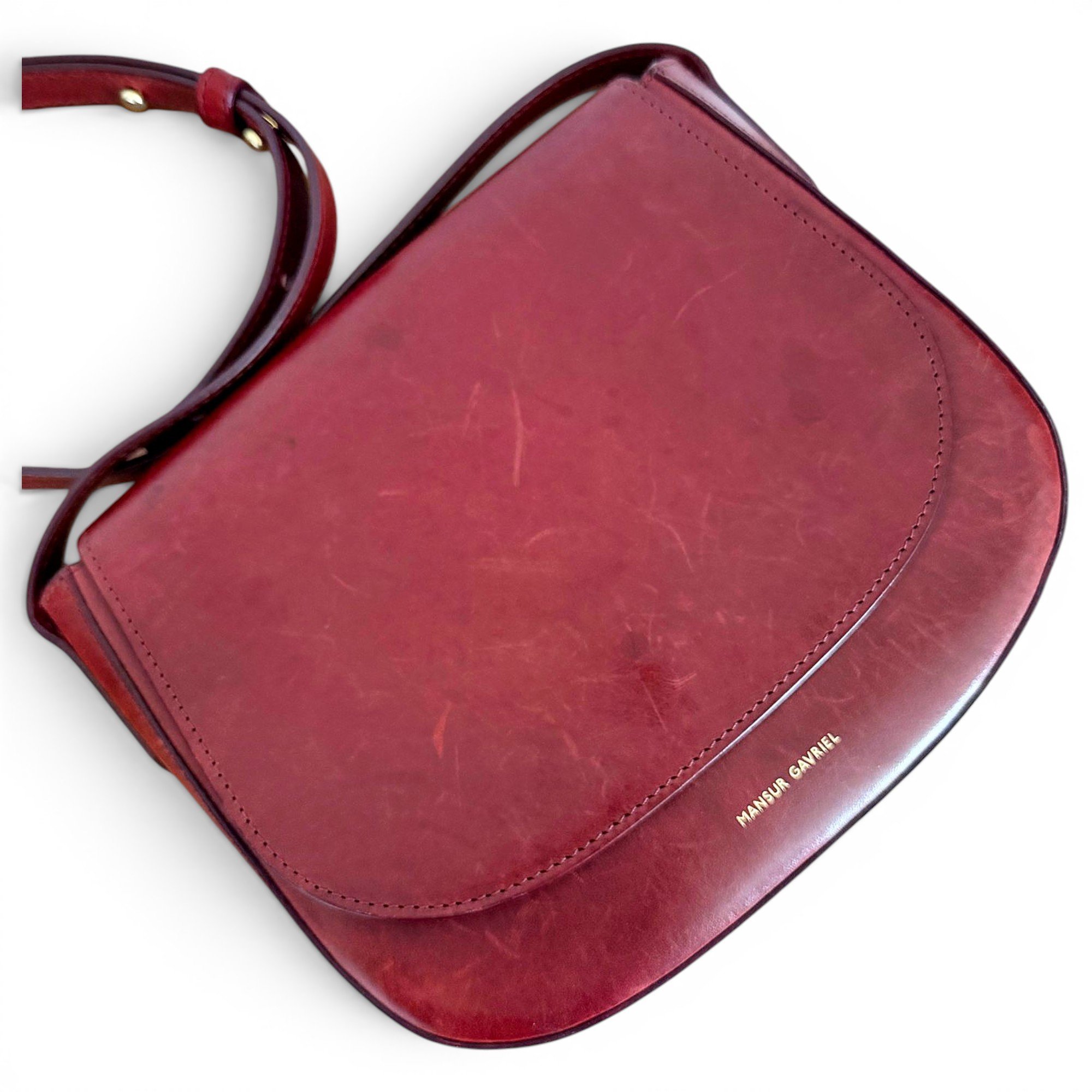 Mansur Gavriel Envelope leather crossbody bag