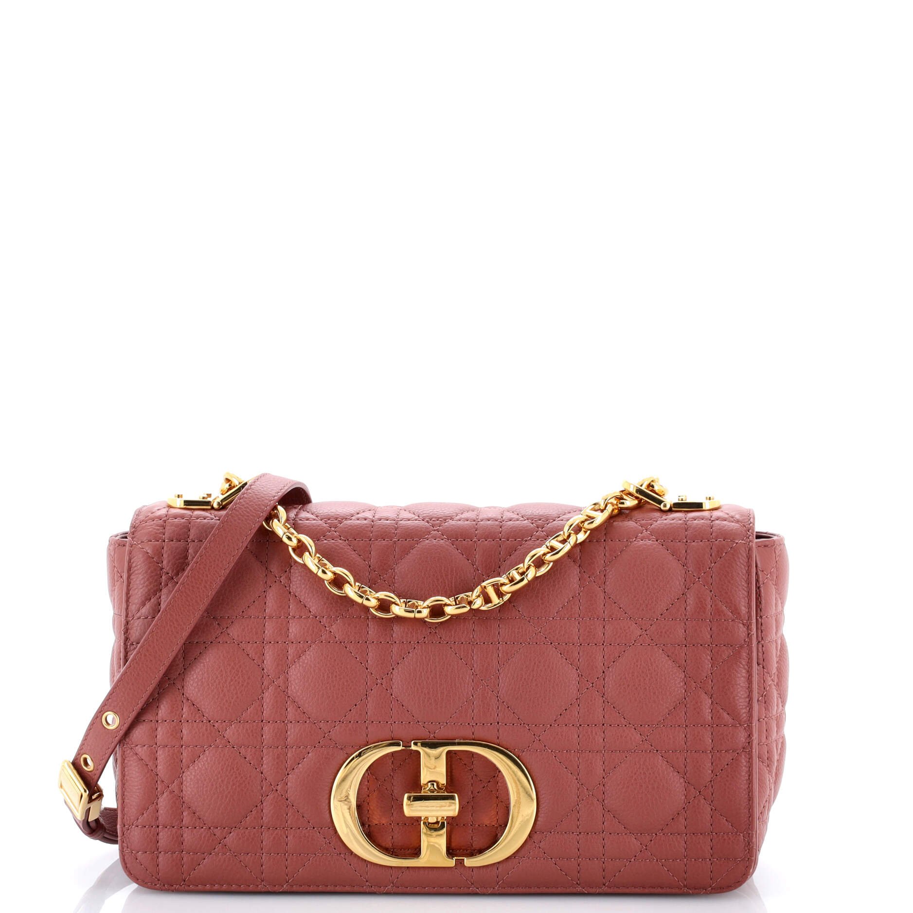 Dior Caro Bag Cannage Quilt Calfskin New Medium