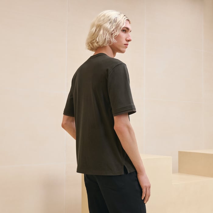 Kaki "Piqures Sellier" T-shirt
