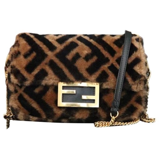 Baguette wool handbag