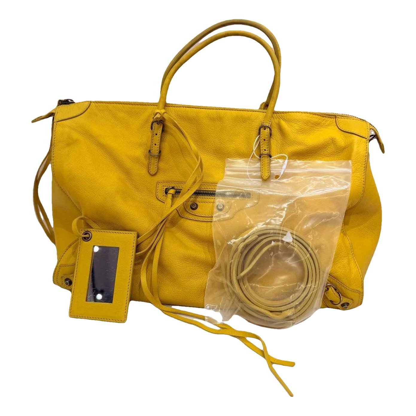 Leather bowling bag