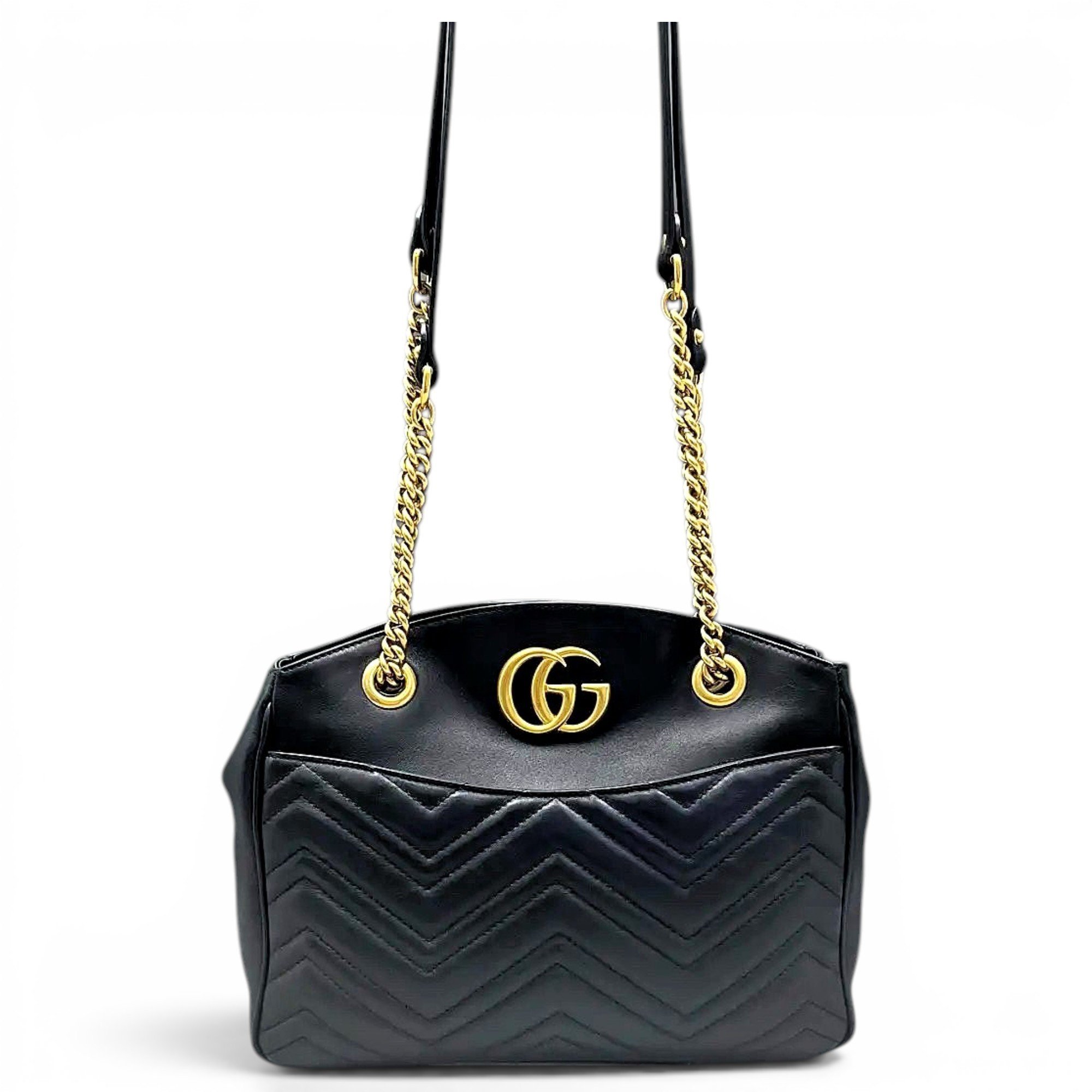 GG Marmont Chain leather tote