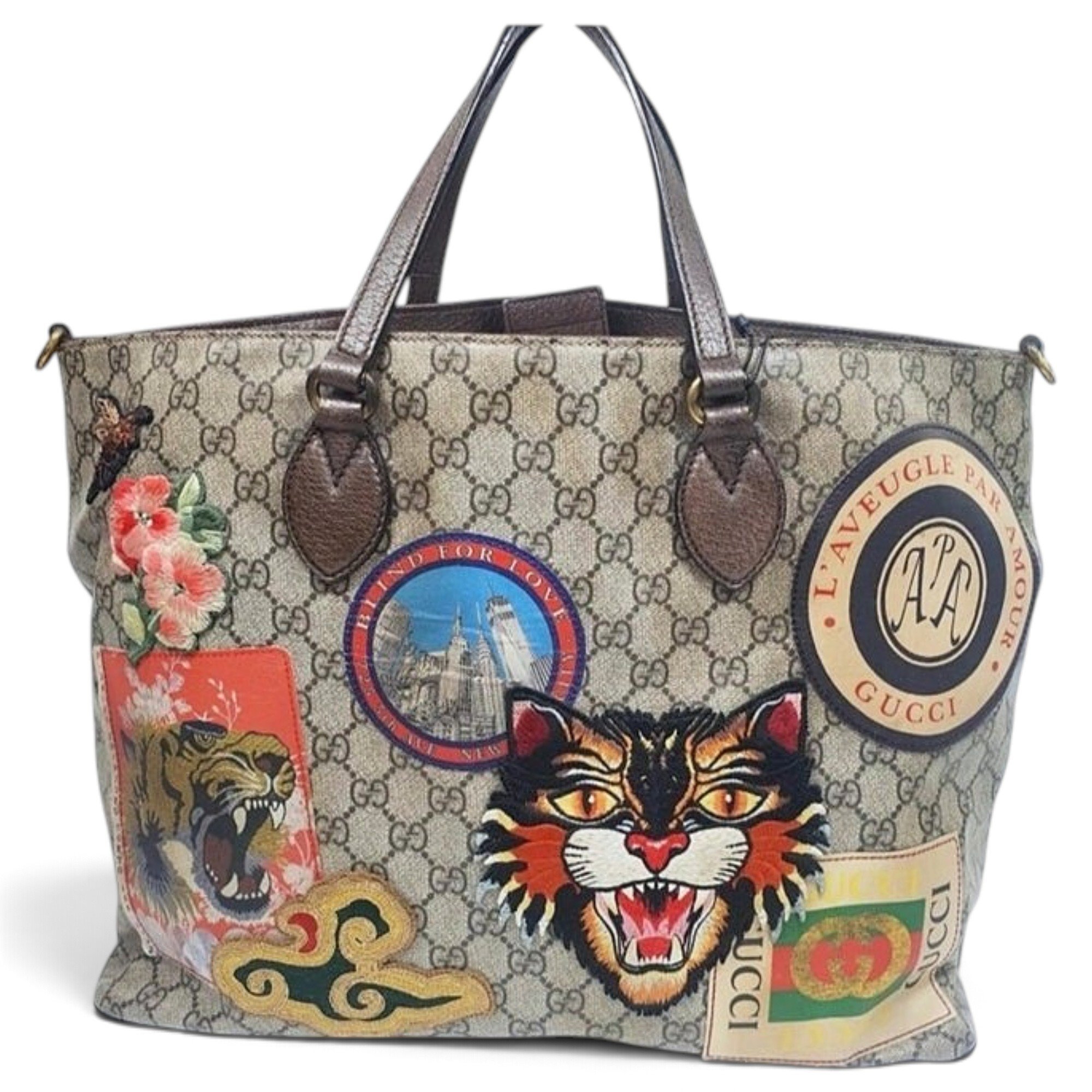 Leather tote