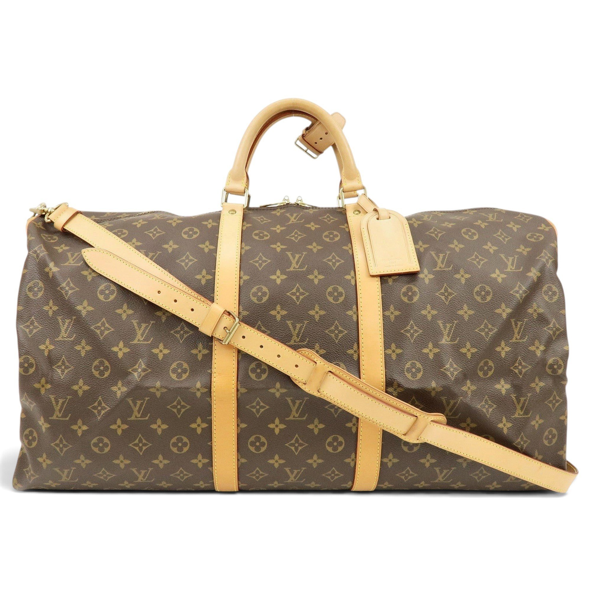 Keepall leather travel bag