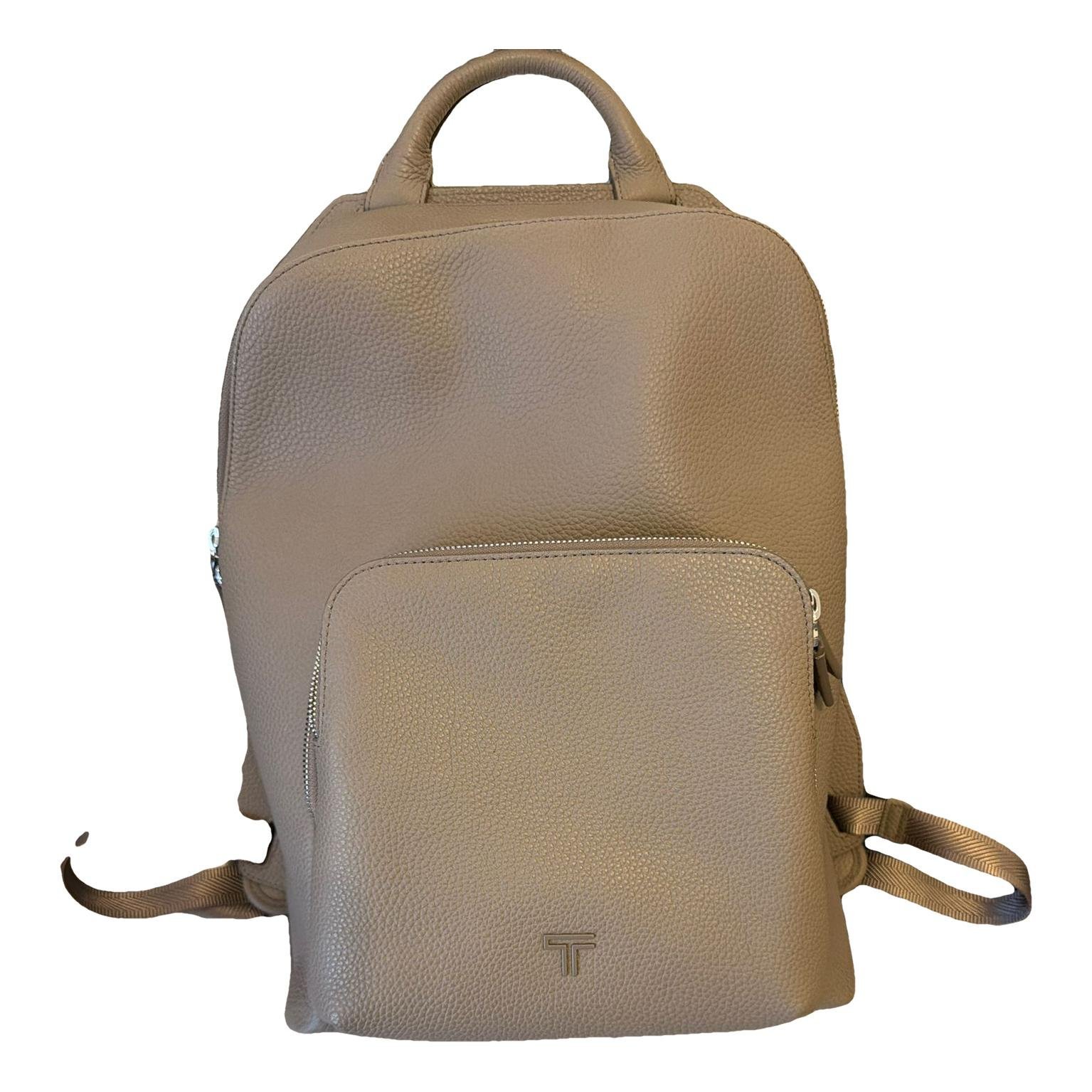 Leather backpack