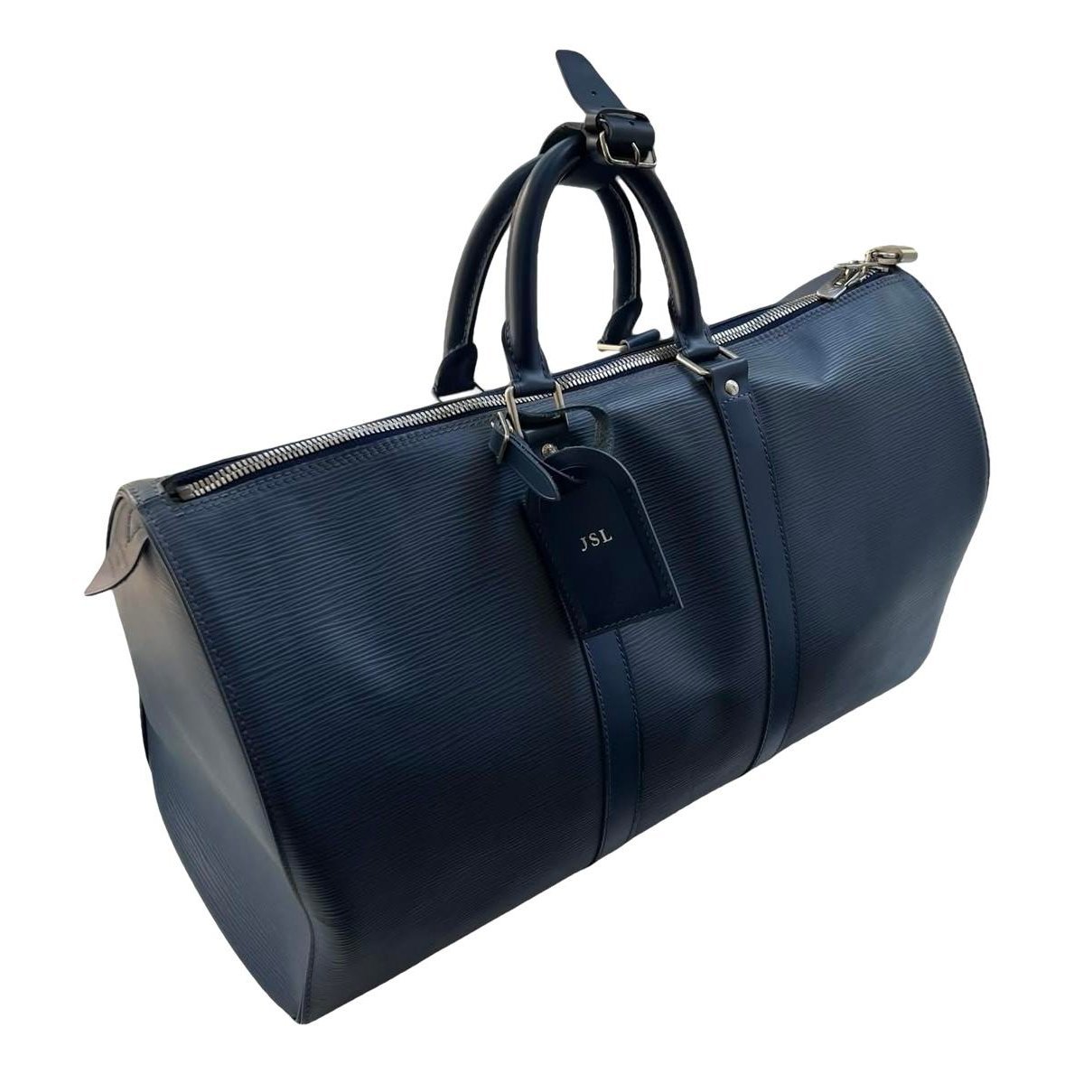 Keepall leather travel bag