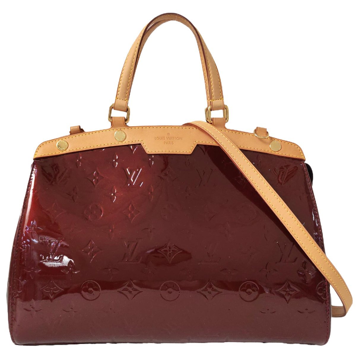 Bréa patent leather handbag