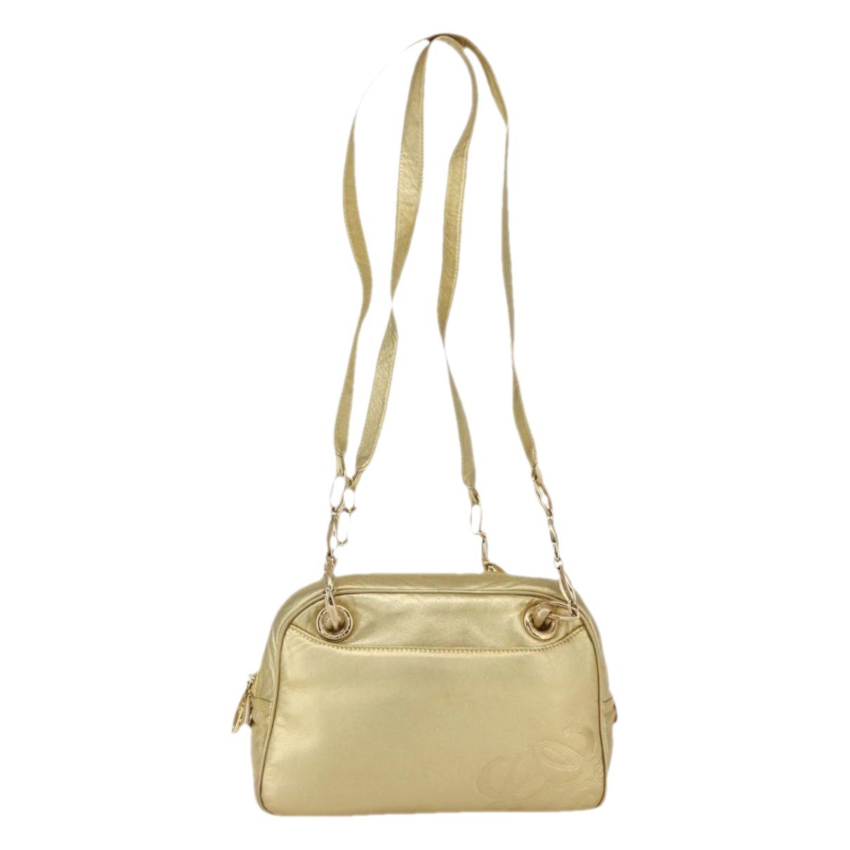 Anagram leather handbag