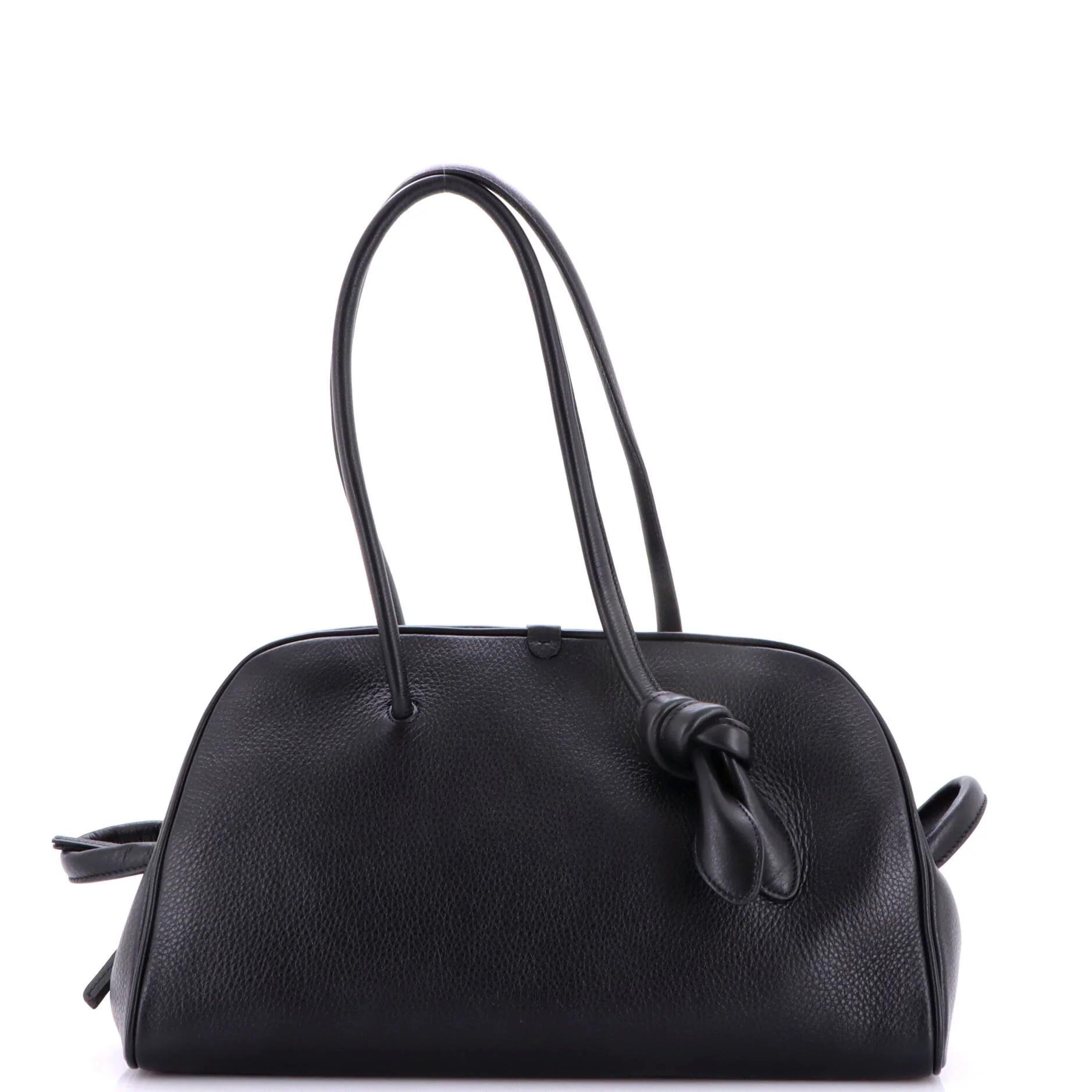 Leather bowling bag