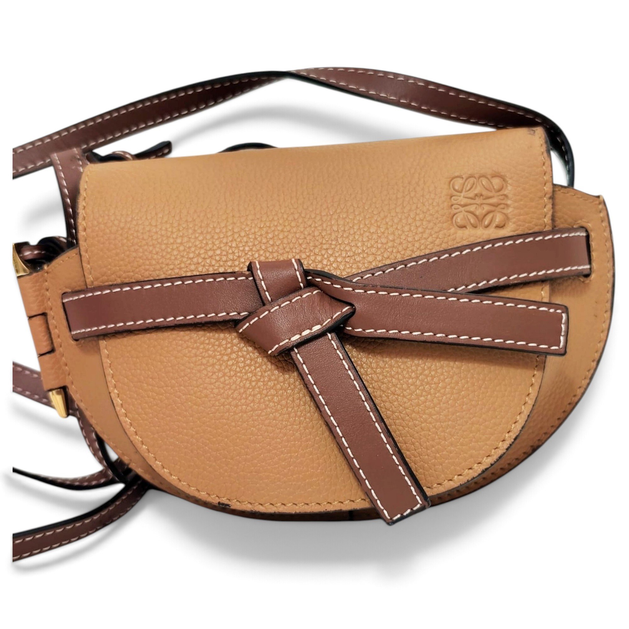 Gate leather crossbody bag