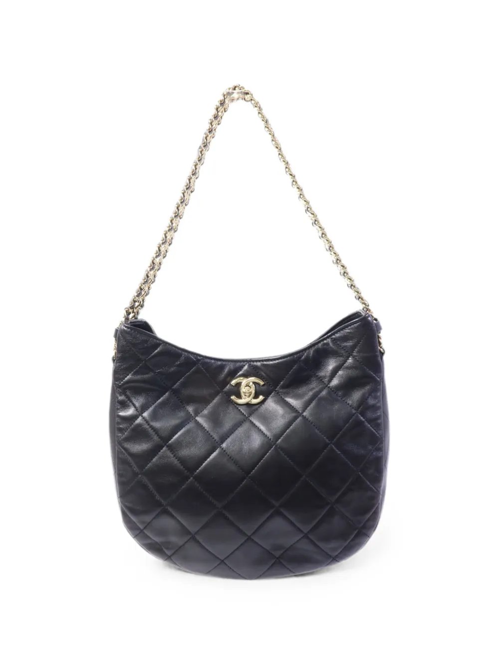 quilted CC shoulder bag