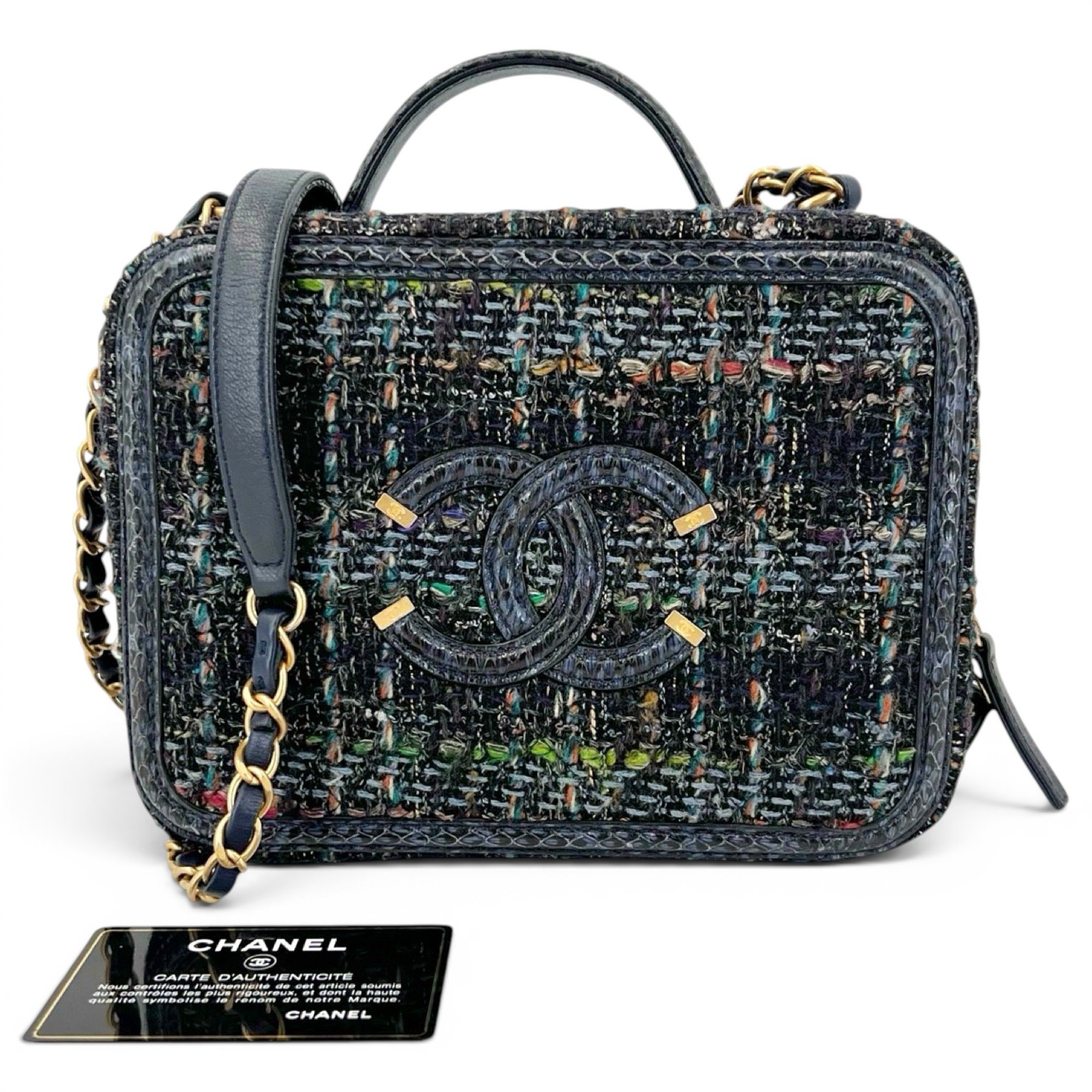 Vanity tweed handbag