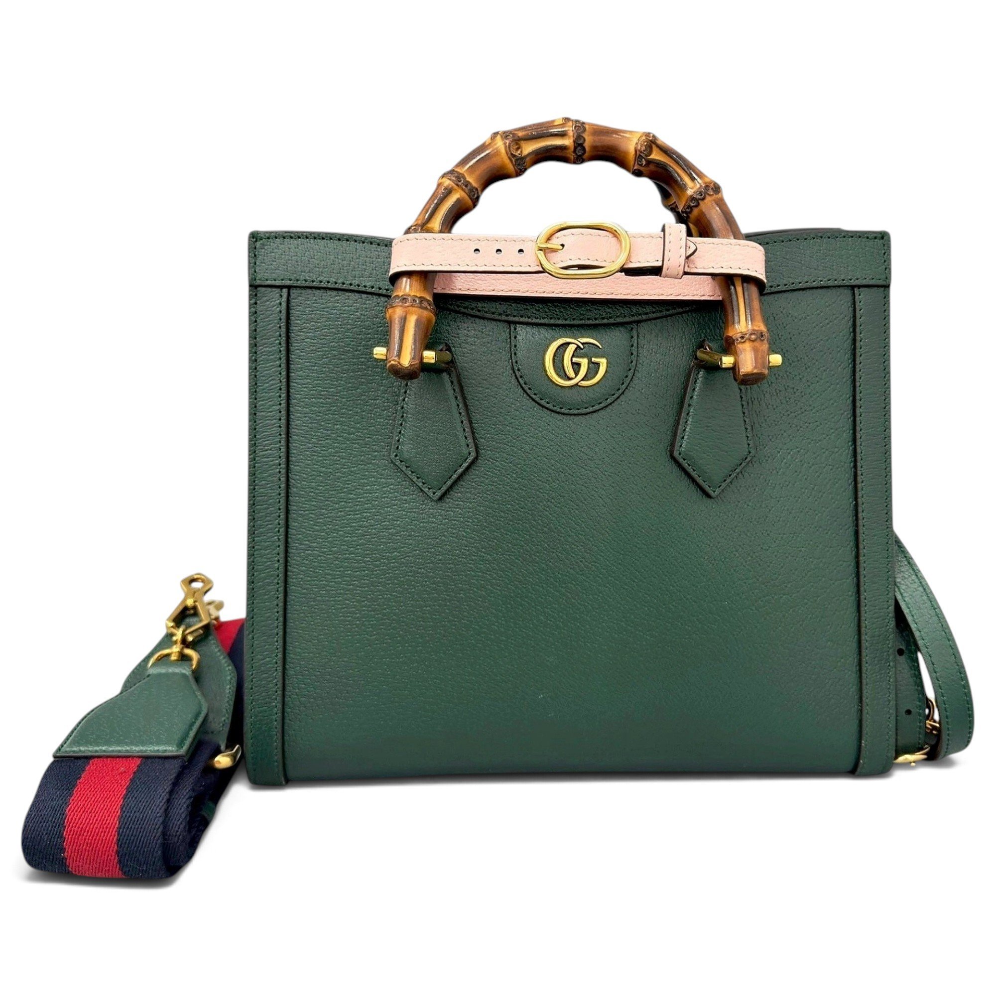 Diana Bamboo leather handbag