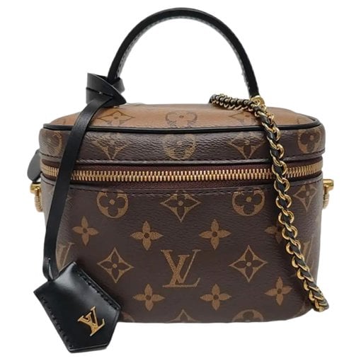 Vanity leather handbag