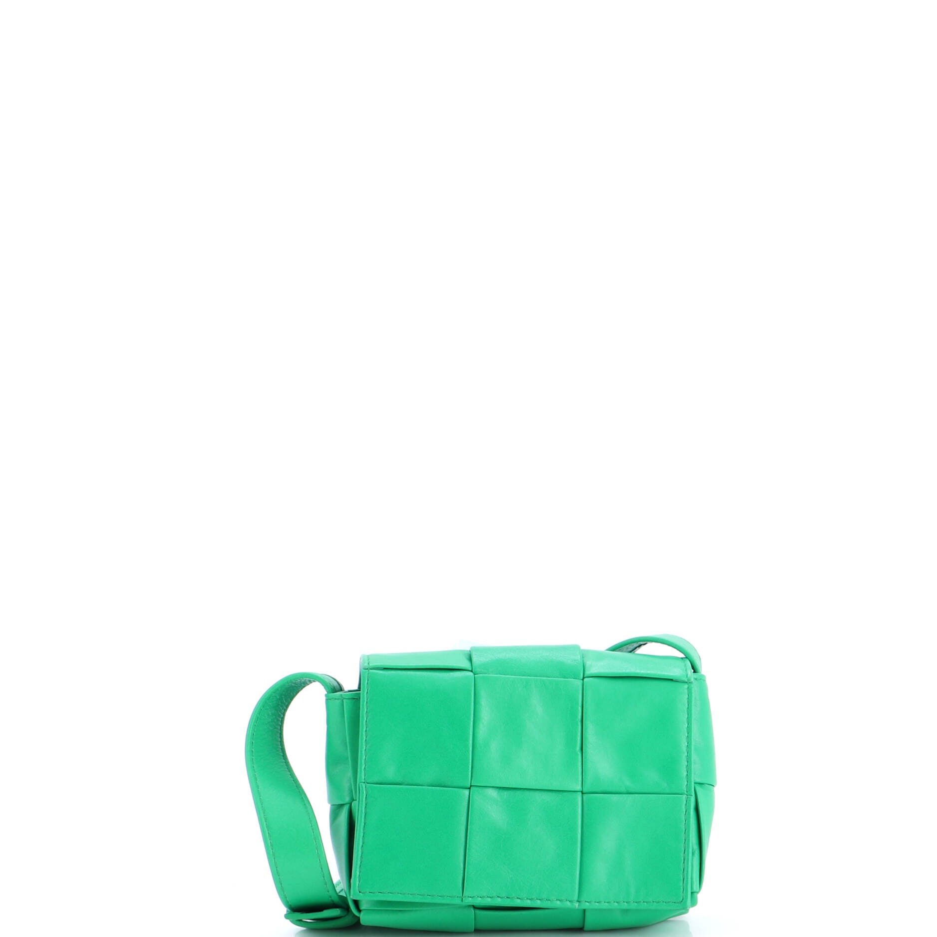 Cassette Crossbody Bag Maxi Intrecciato Leather Extra Mini