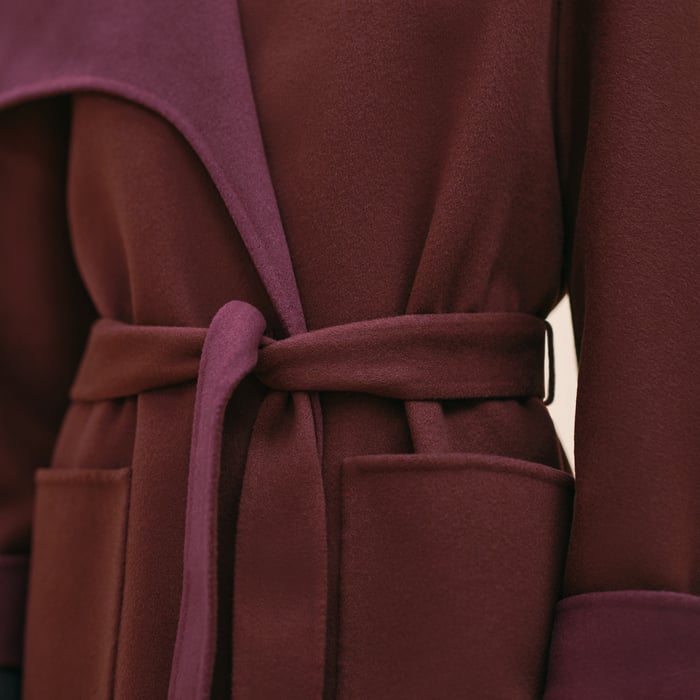 Marron Auburn Cashmere Coat