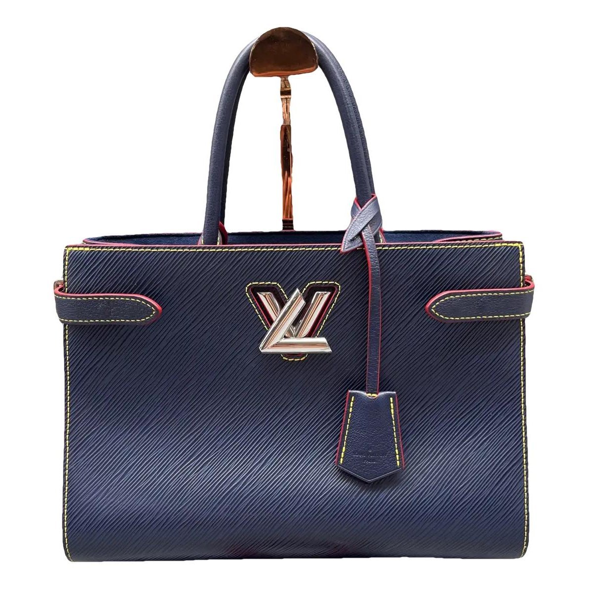 Twist leather handbag