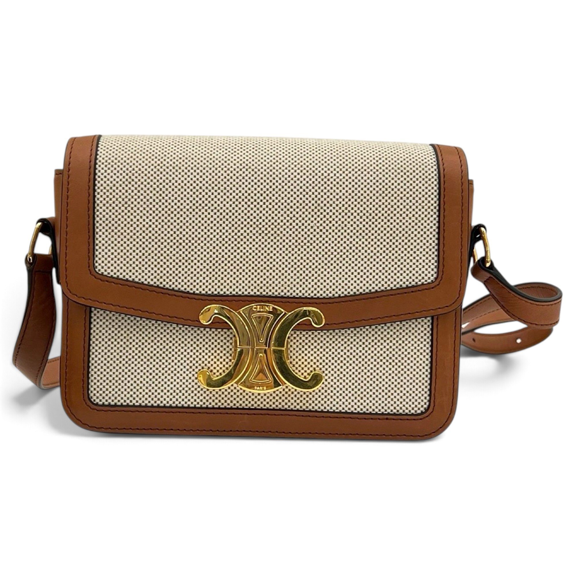 Triomphe cloth crossbody bag