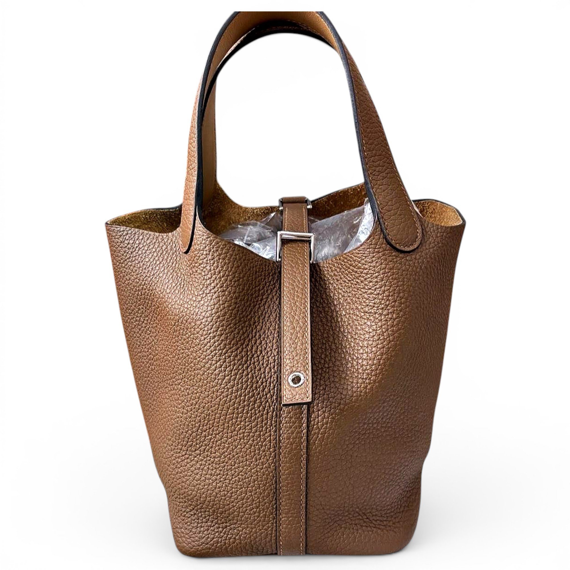 Picotin leather handbag